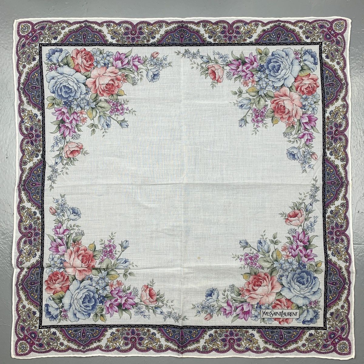Yves Saint Laurent Yves Saint Laurent Handkerchief / Pocketsquares Size ONE SIZE - 2 Thumbnail