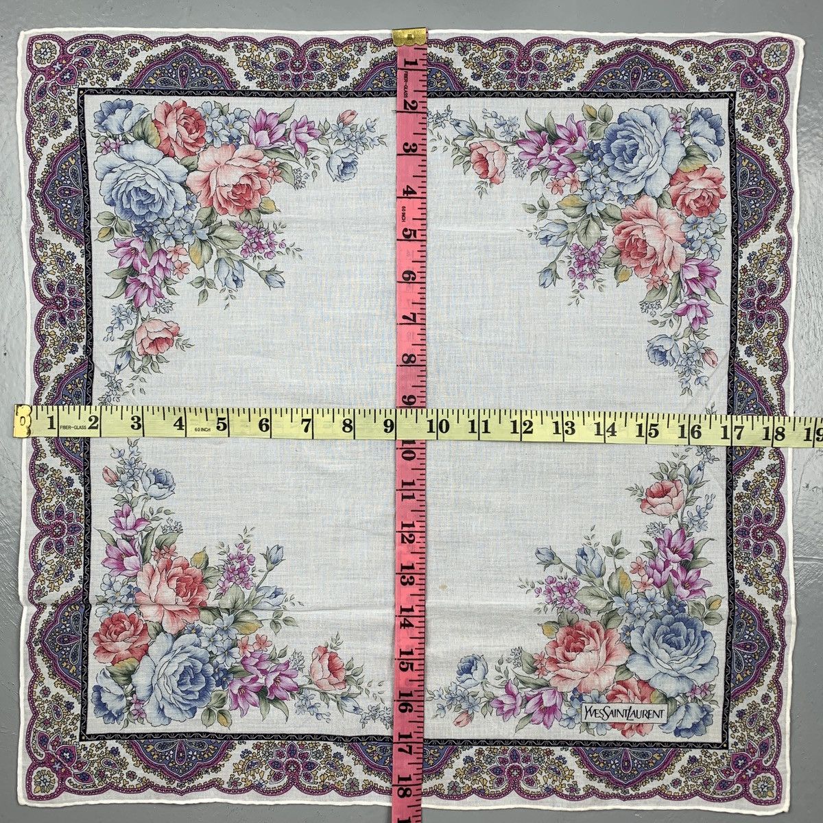 Yves Saint Laurent Yves Saint Laurent Handkerchief / Pocketsquares Size ONE SIZE - 7 Thumbnail