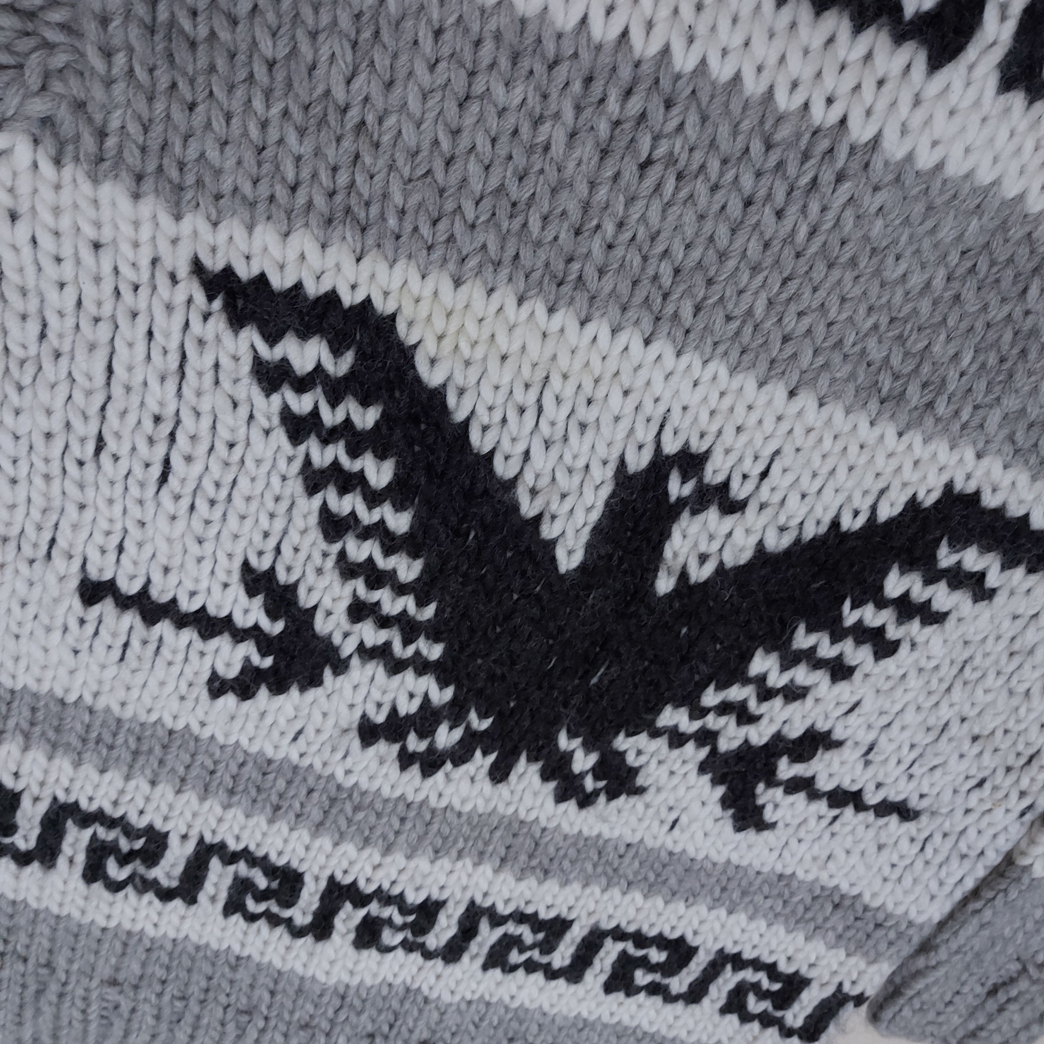 20471120 Vintage Cowichan Bird Cable Wool Knitted Size US L / EU 52-54 / 3 - 5 Thumbnail