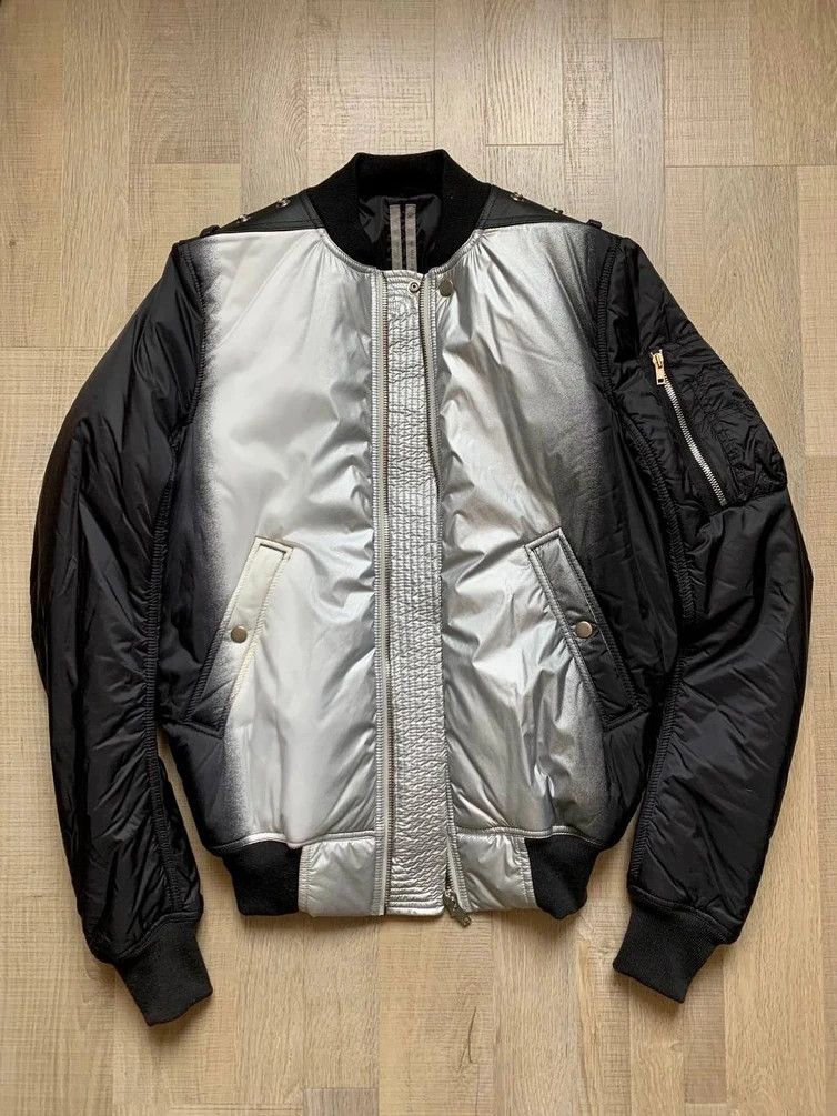 Rick Owens New 'LARRY' Degrade Bomber Jacket Size US M / EU 48-50 / 2 - 1 Thumbnail