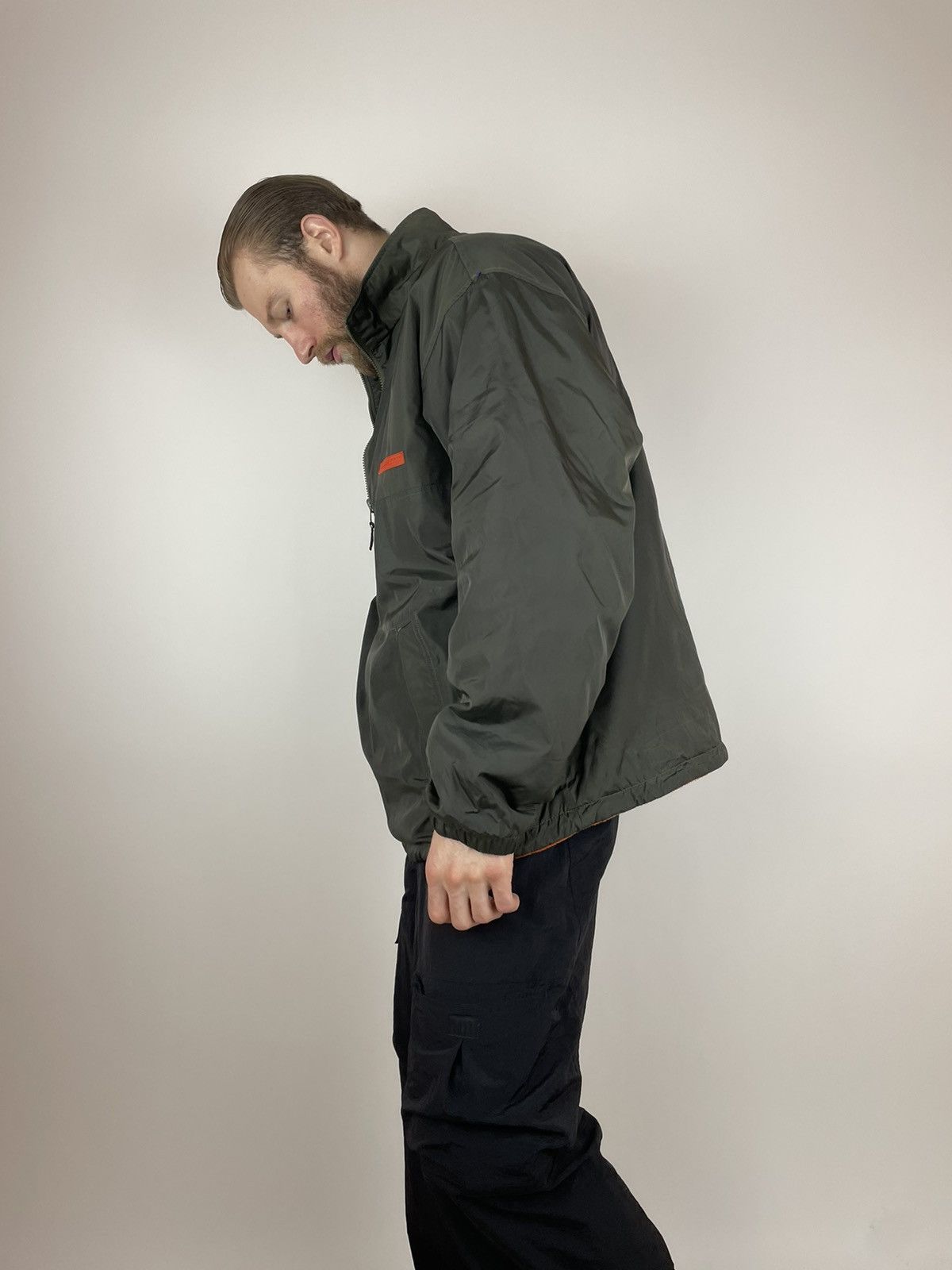 Old Navy OLD NAVY vintage double-sized fleece/nylon jacket half zip Size US XL / EU 56 / 4 - 8 Thumbnail