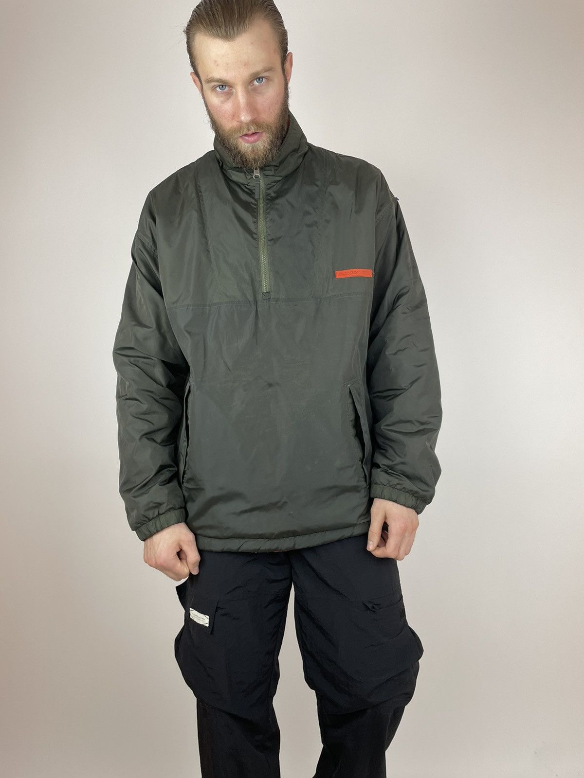 Old Navy OLD NAVY vintage double-sized fleece/nylon jacket half zip Size US XL / EU 56 / 4 - 3 Thumbnail