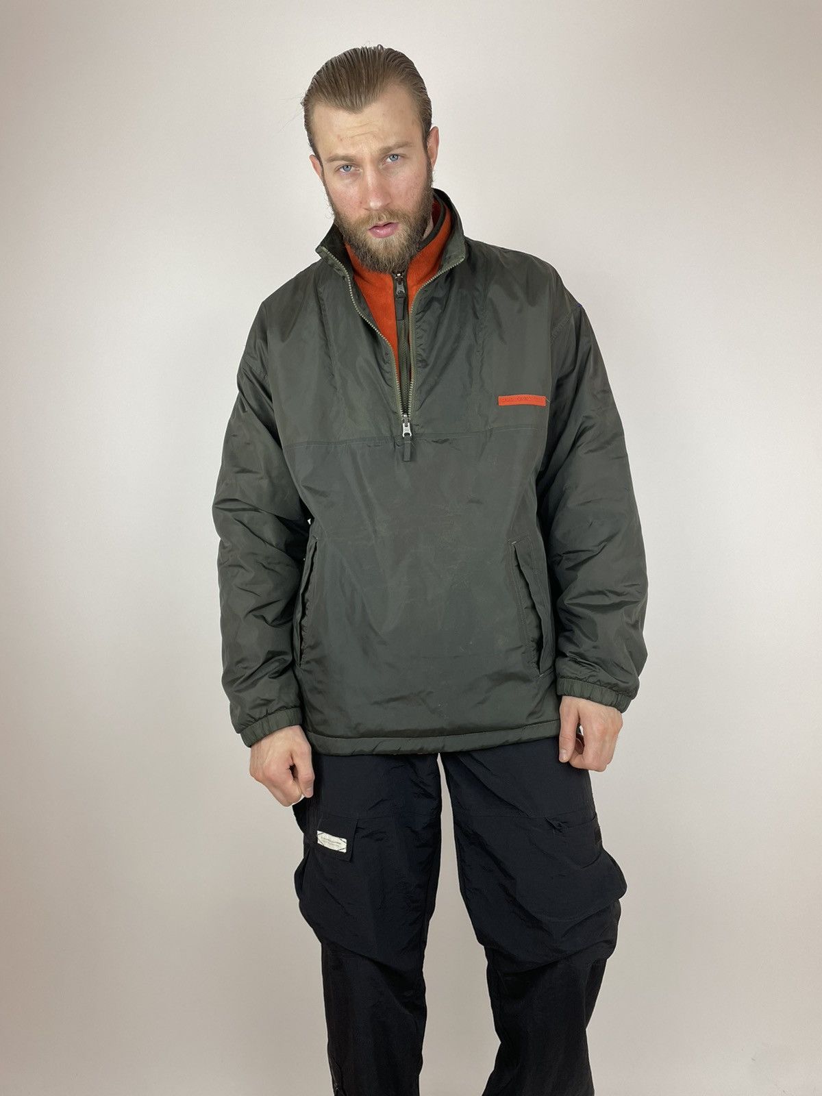 Old Navy OLD NAVY vintage double-sized fleece/nylon jacket half zip Size US XL / EU 56 / 4 - 2 Thumbnail