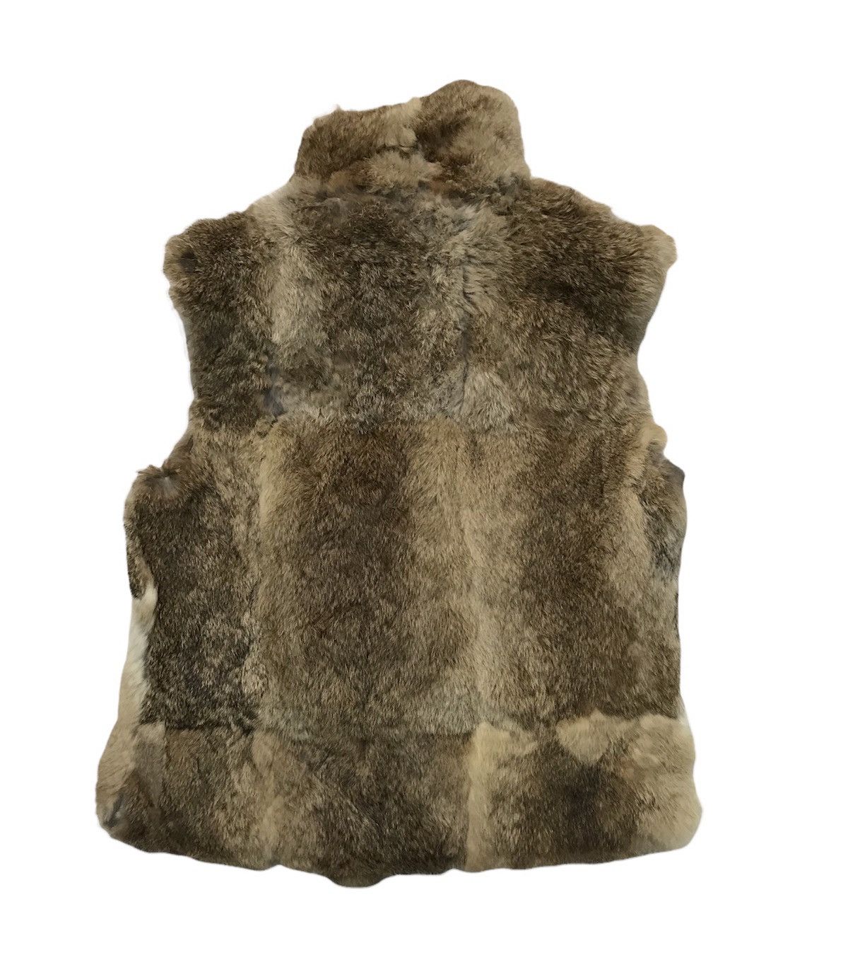 Image of Mink Fur Coat x Vintage Min Fur Click Vest in Brown, Women's (Size Small)