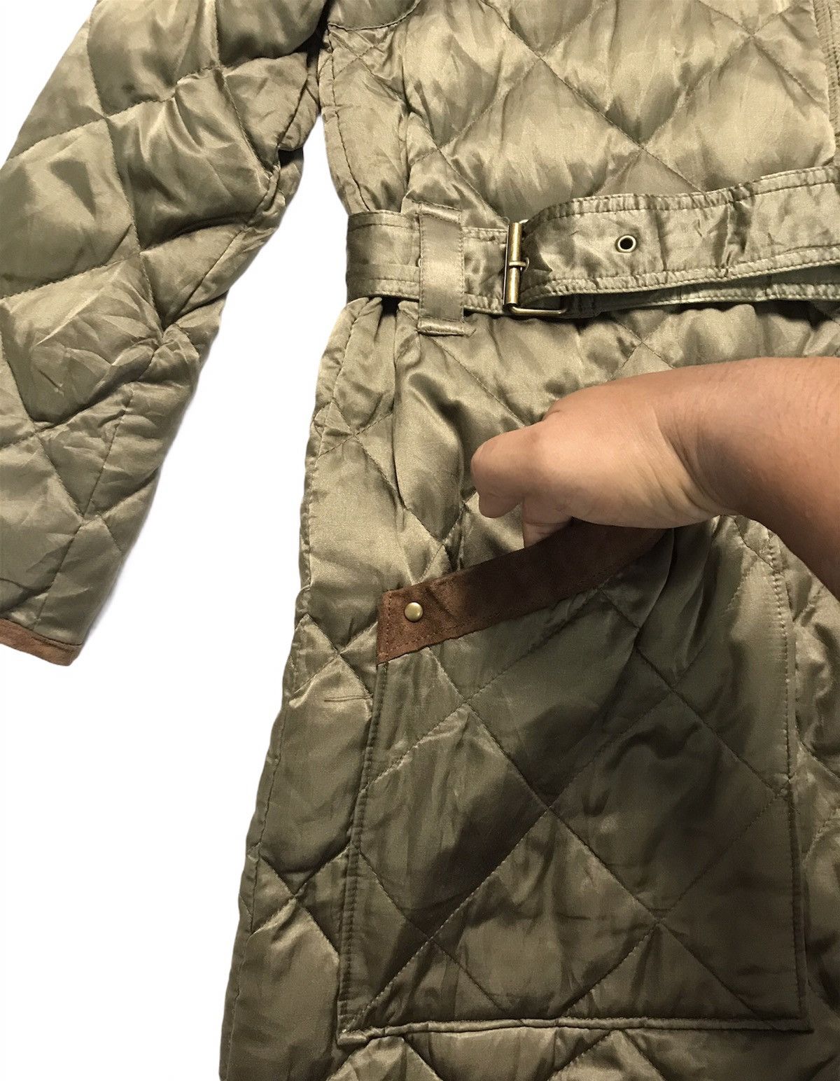 Polo Ralph Lauren × RRL Ralph Lauren × Ralph Lauren Ralh Lauren Quilted Puffer Realcalfsuede Jacket t Size M / US 6-8 / IT 42-44 - 7 Thumbnail