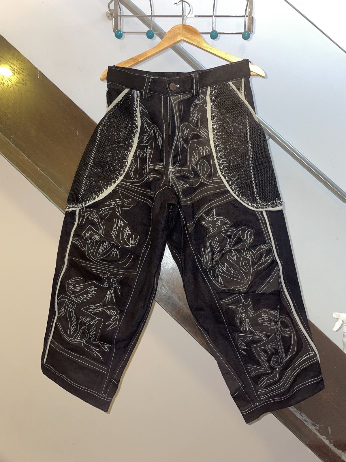 Other Seeing Red Black Demon Trousers Size US 32 / EU 48 - 1 Thumbnail