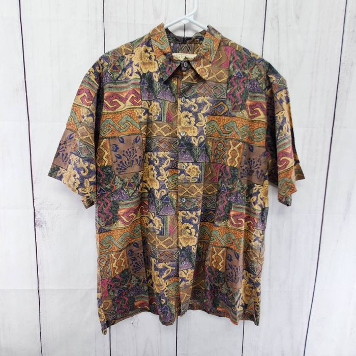 Tori Richard Tori Richard Vintage Print Inspired Cotton Lawn Button Up ...