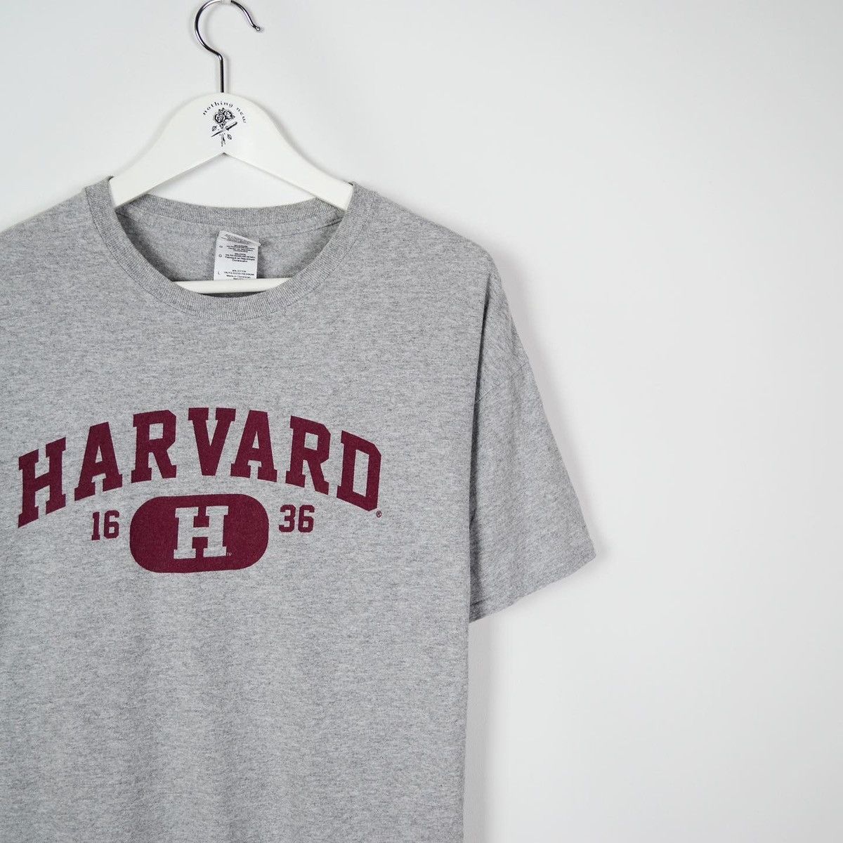 Vintage Vintage 00s Harvard Big Logo tee Gildan tag College Size US L / EU 52-54 / 3 - 2 Thumbnail