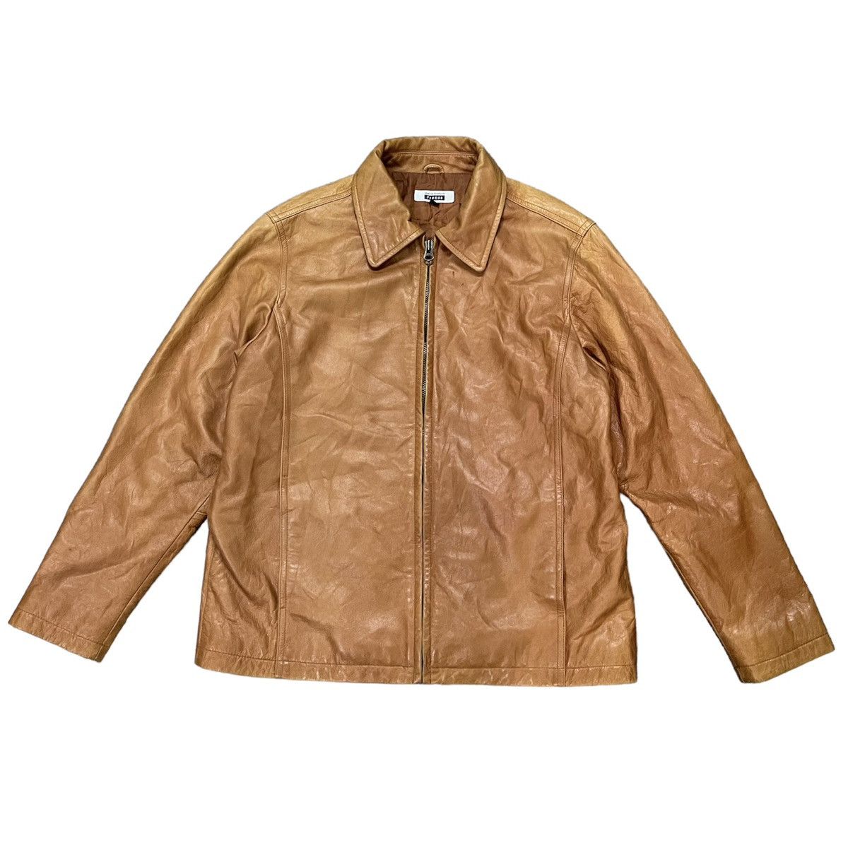 Vintage VINTAGE PRENSA STYLISH STANDARD LEATHER JACKET Size US M / EU 48-50 / 2 - 1 Thumbnail