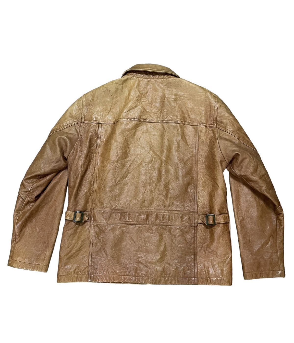Vintage VINTAGE PRENSA STYLISH STANDARD LEATHER JACKET Size US M / EU 48-50 / 2 - 2 Thumbnail