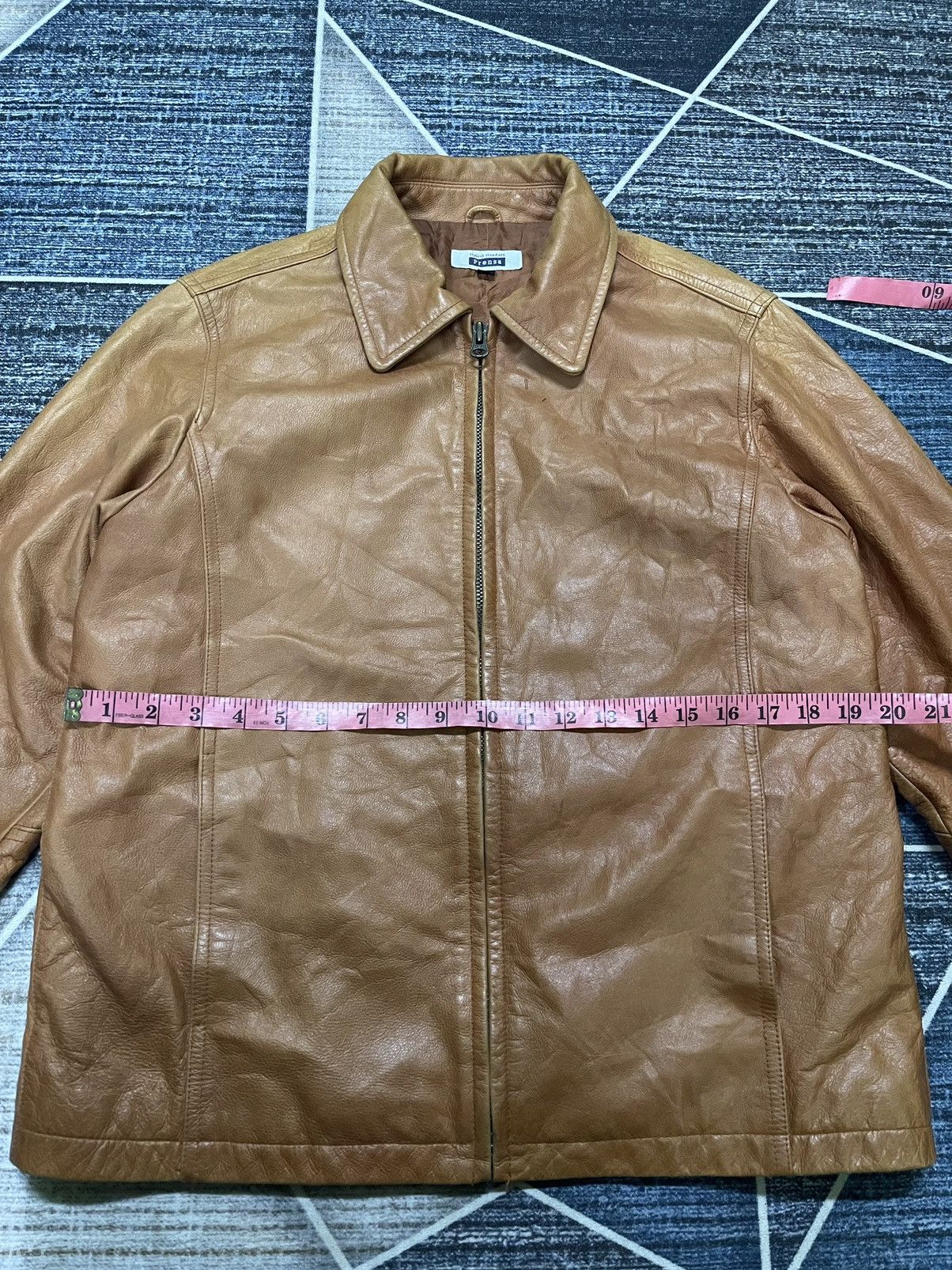 Vintage VINTAGE PRENSA STYLISH STANDARD LEATHER JACKET Size US M / EU 48-50 / 2 - 15 Thumbnail