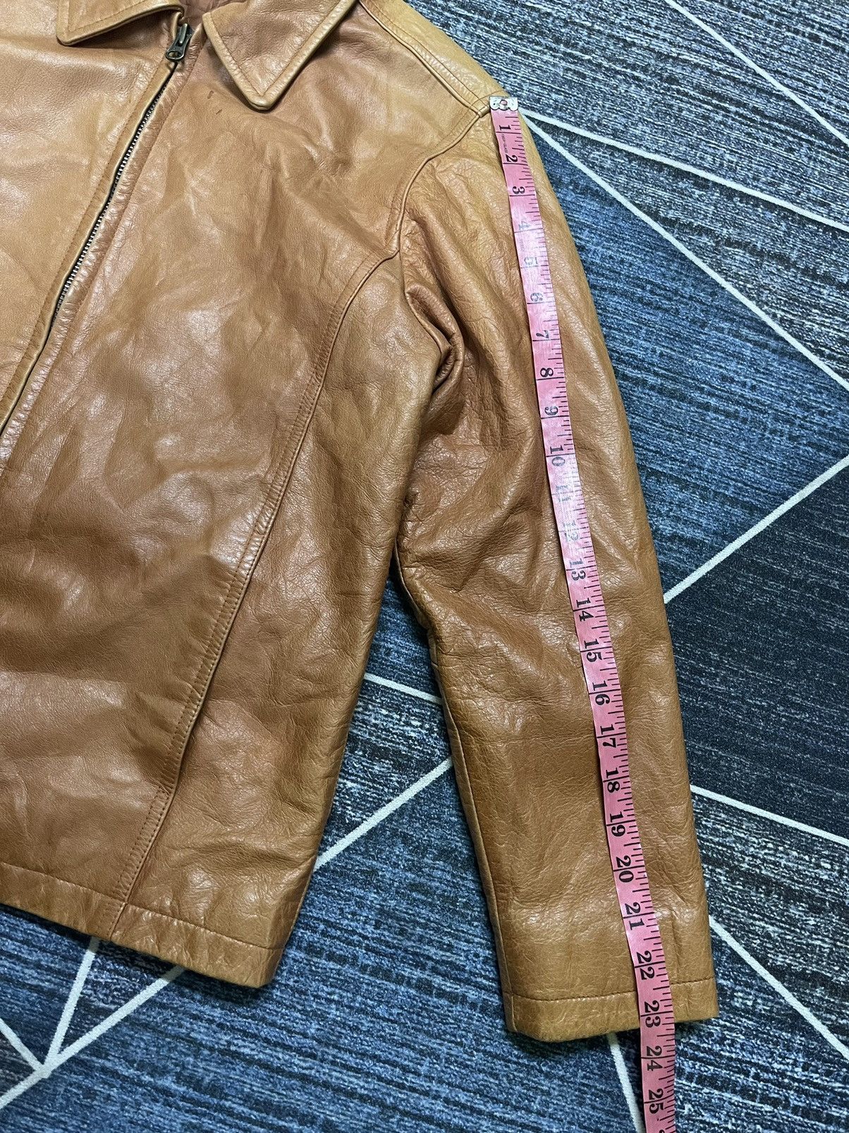 Vintage VINTAGE PRENSA STYLISH STANDARD LEATHER JACKET Size US M / EU 48-50 / 2 - 18 Thumbnail