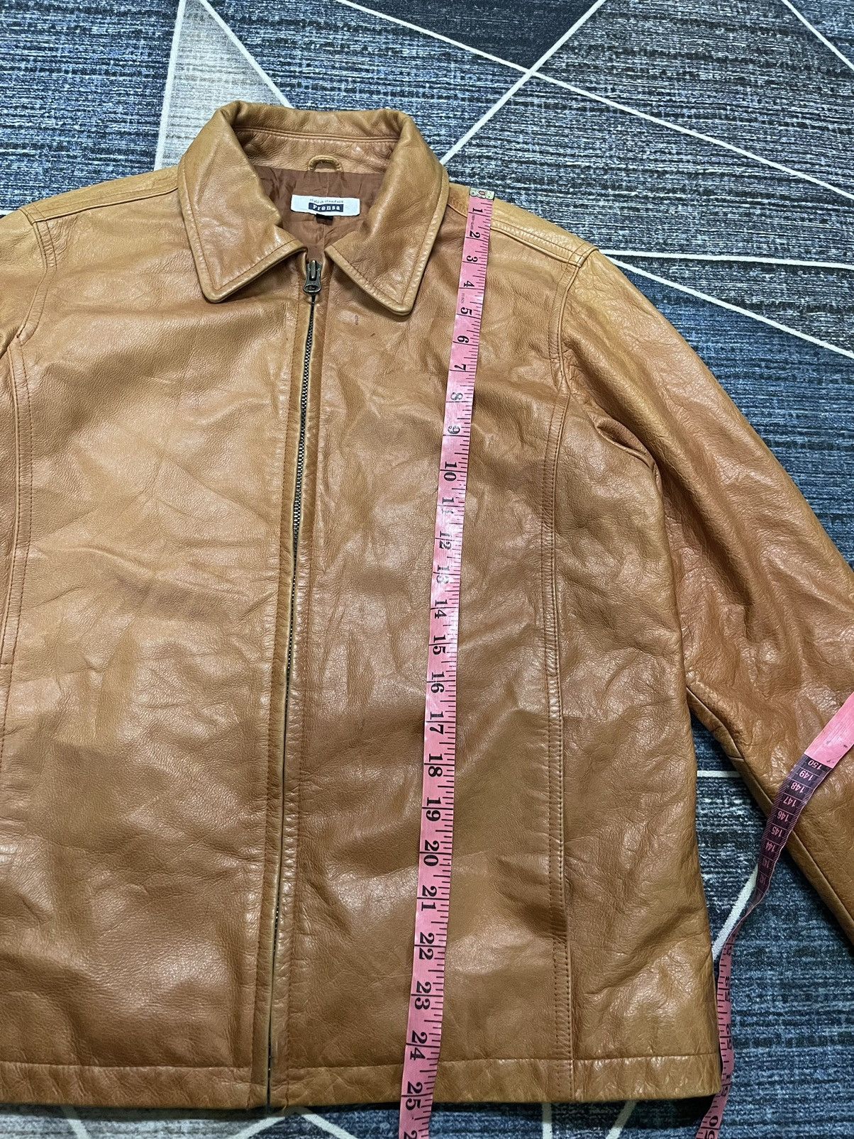 Vintage VINTAGE PRENSA STYLISH STANDARD LEATHER JACKET Size US M / EU 48-50 / 2 - 16 Thumbnail
