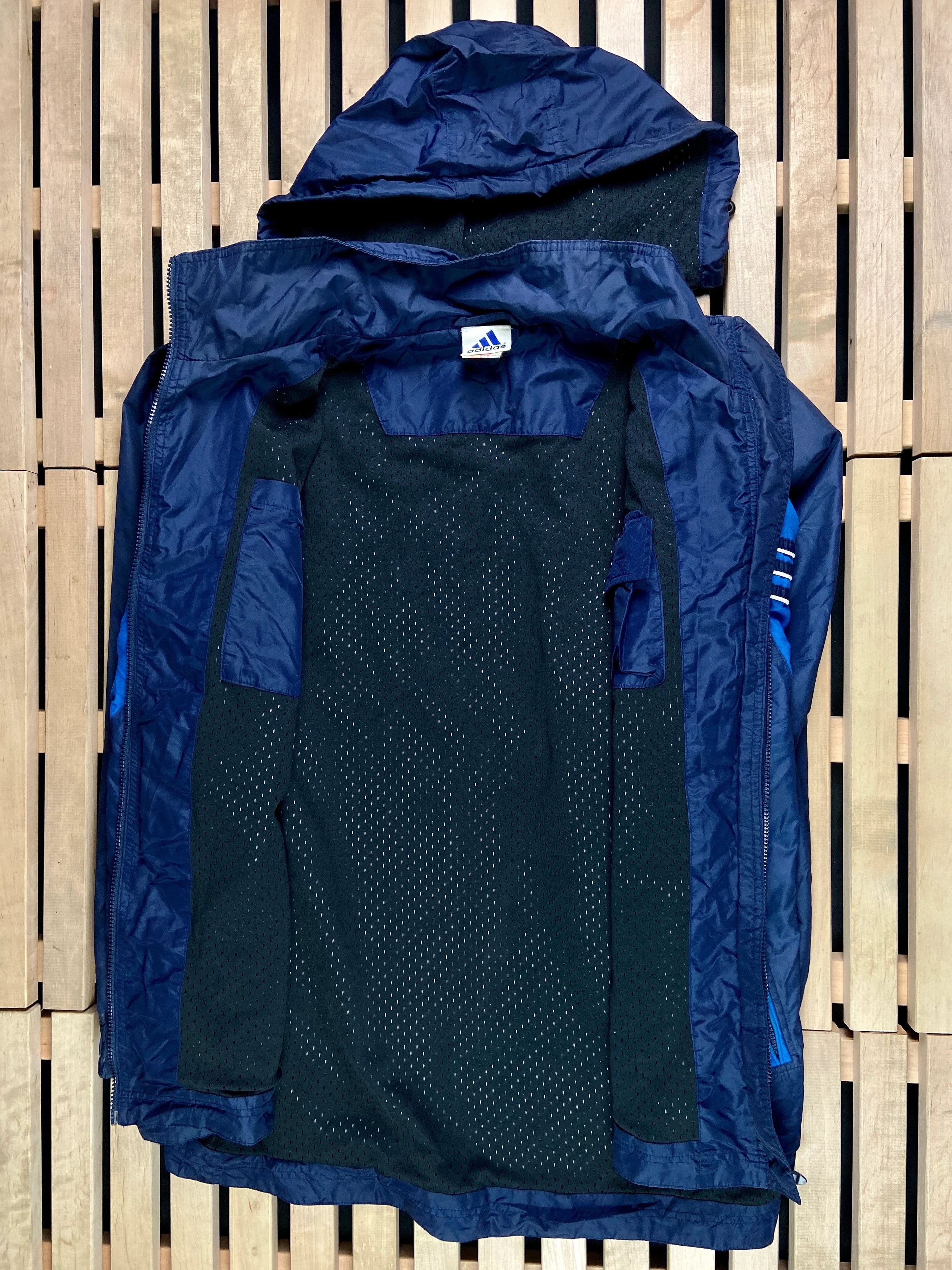 Adidas × Vintage Mens Hooded Jacket Adidas Vintage Size XL Size US XL / EU 56 / 4 - 6 Thumbnail
