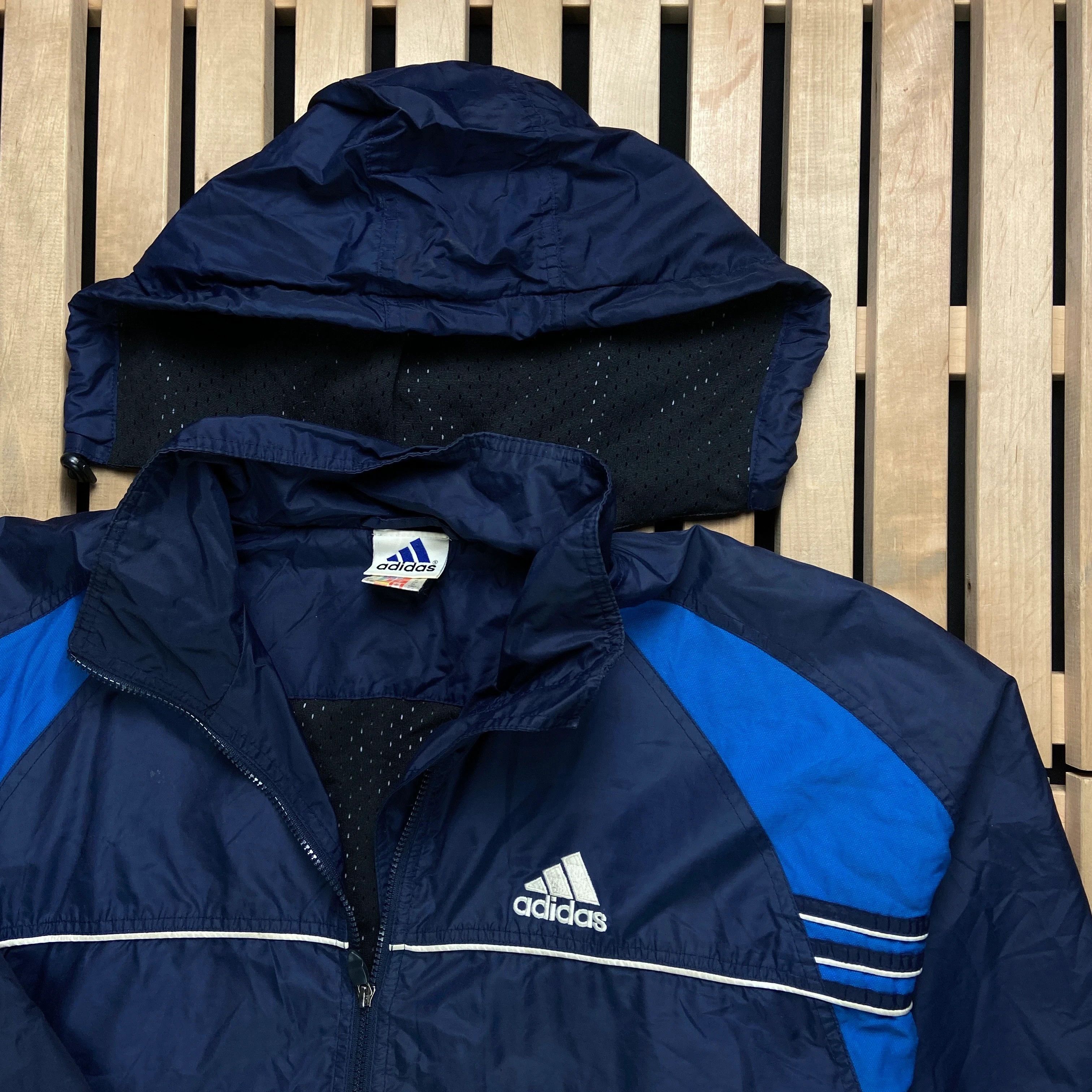 Adidas × Vintage Mens Hooded Jacket Adidas Vintage Size XL Size US XL / EU 56 / 4 - 2 Thumbnail