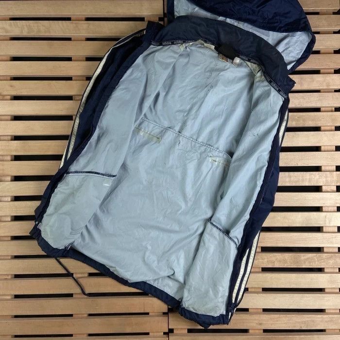 Adidas × Vintage Mens Vintage Hooded Jacket Adidas Size M D5 Size US M / EU 48-50 / 2 - 8 Thumbnail
