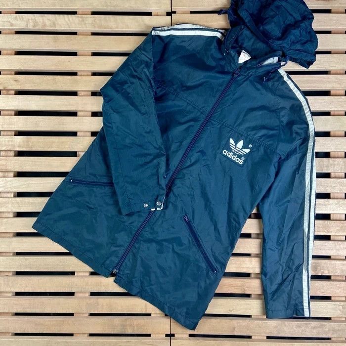 Adidas × Vintage Mens Hooded Jacket Adidas Originals Vintage Size S Size US S / EU 44-46 / 1 - 1 Thumbnail