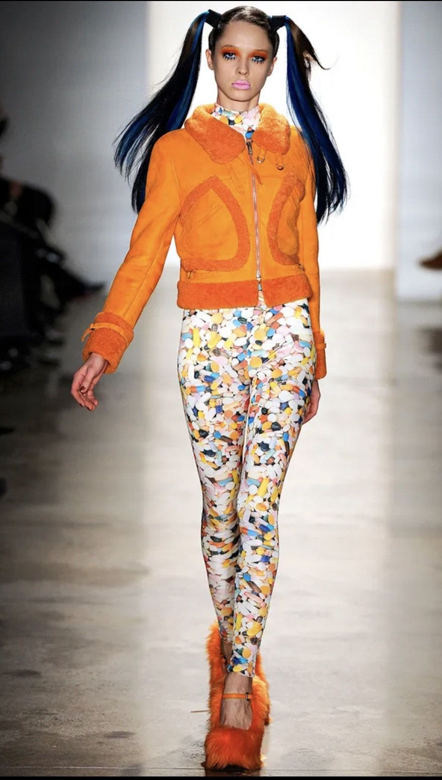 Jeremy Scott S/S 2010 runway Pill print silk leggings