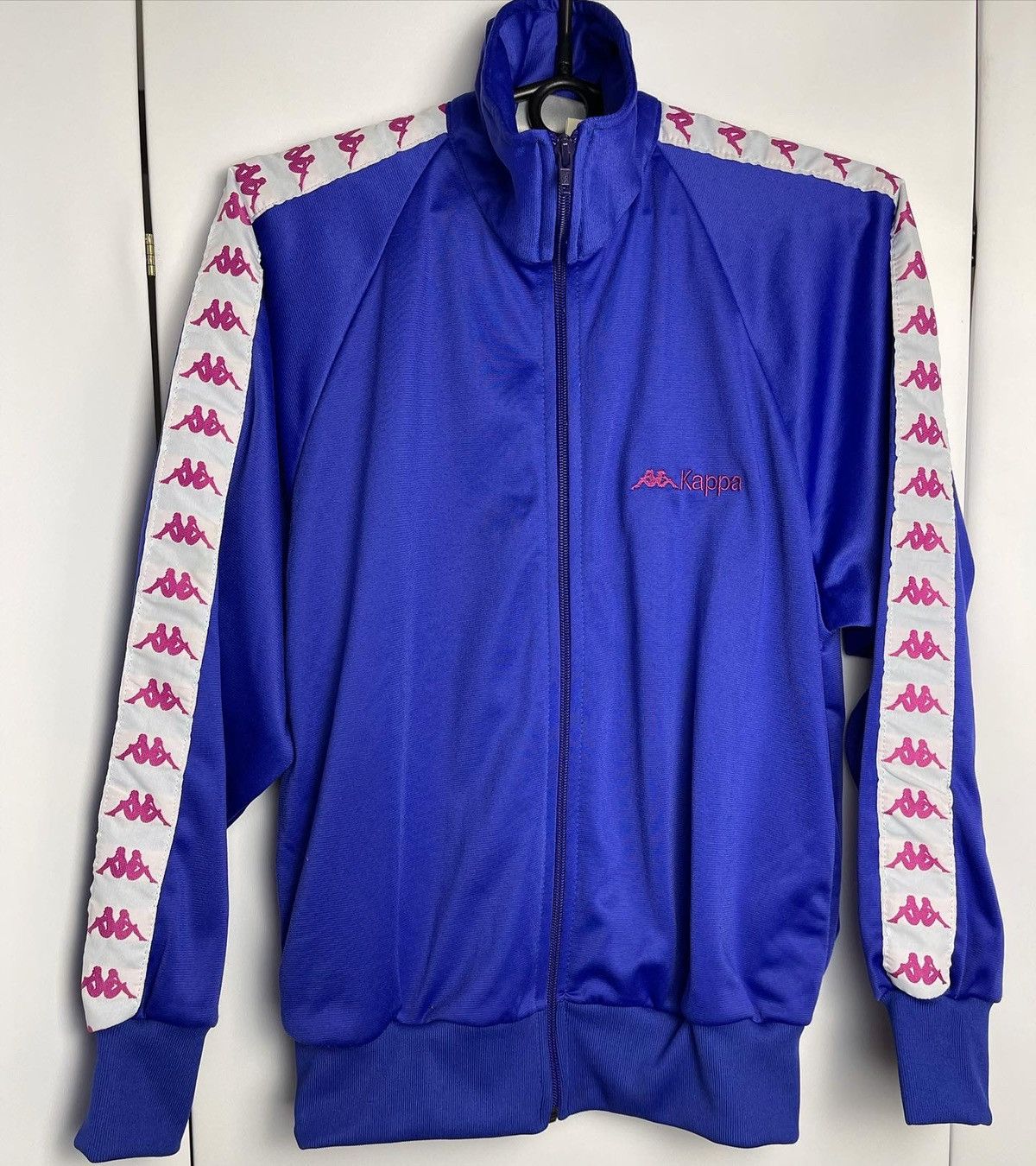 Kappa × Vintage Kappa vintage track jacket zip up stripes sweatshirt blue Size S / US 4 / IT 40 - 2 Thumbnail