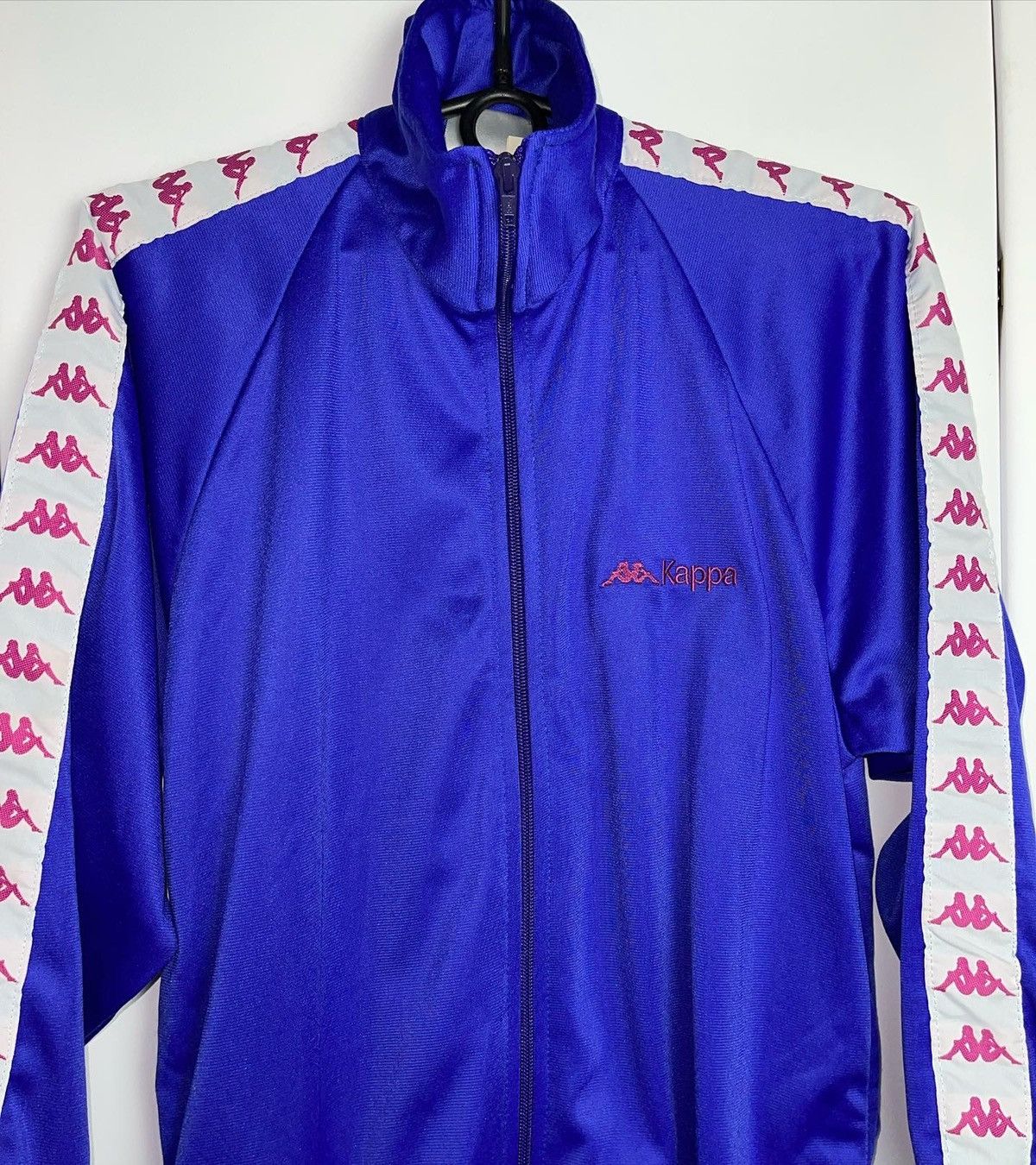 Kappa × Vintage Kappa vintage track jacket zip up stripes sweatshirt blue Size S / US 4 / IT 40 - 4 Thumbnail