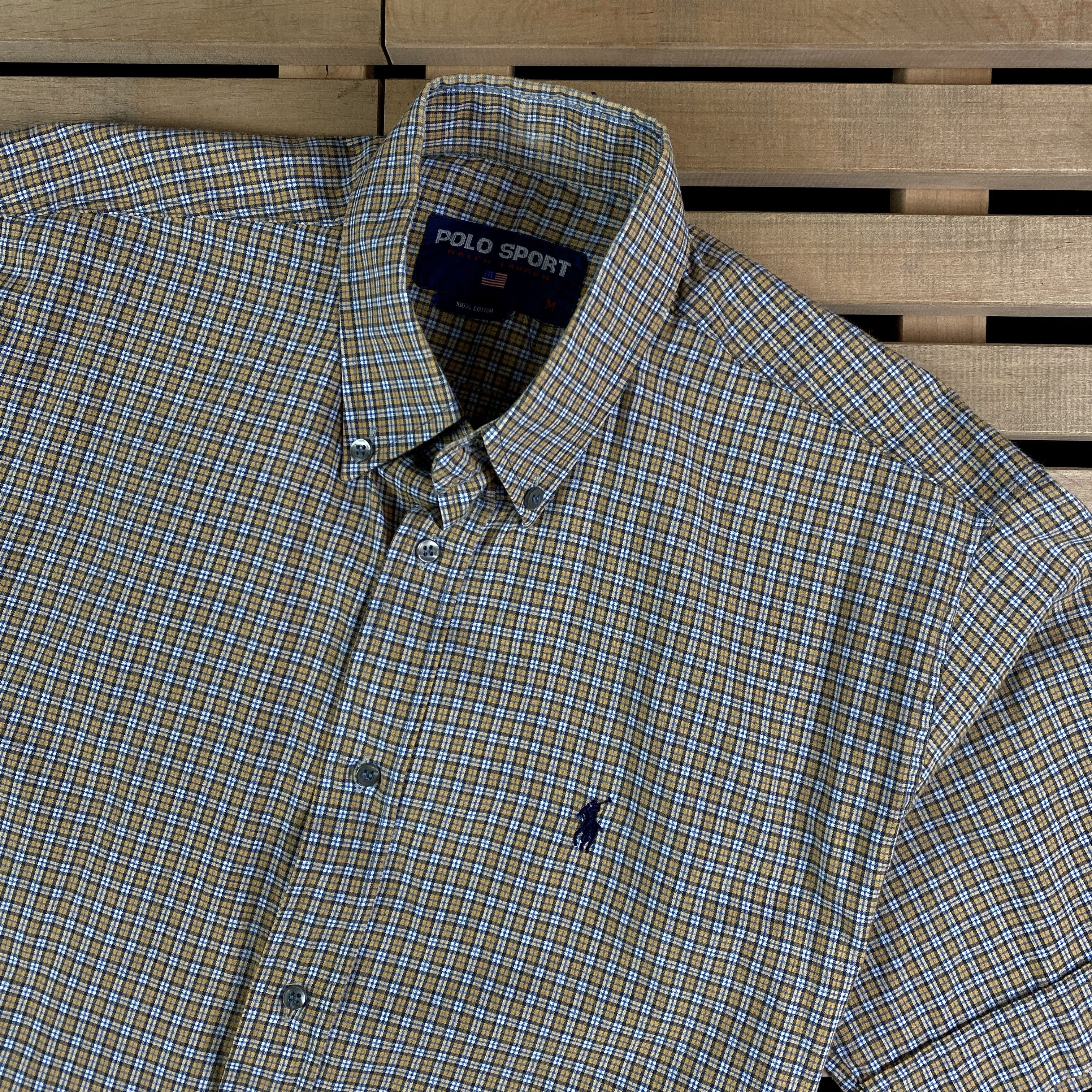 Polo Ralph Lauren × Ralph Lauren × Vintage Mens Vintage Shirt Polo Sport Ralph Lauren Size M Size US M / EU 48-50 / 2 - 2 Thumbnail