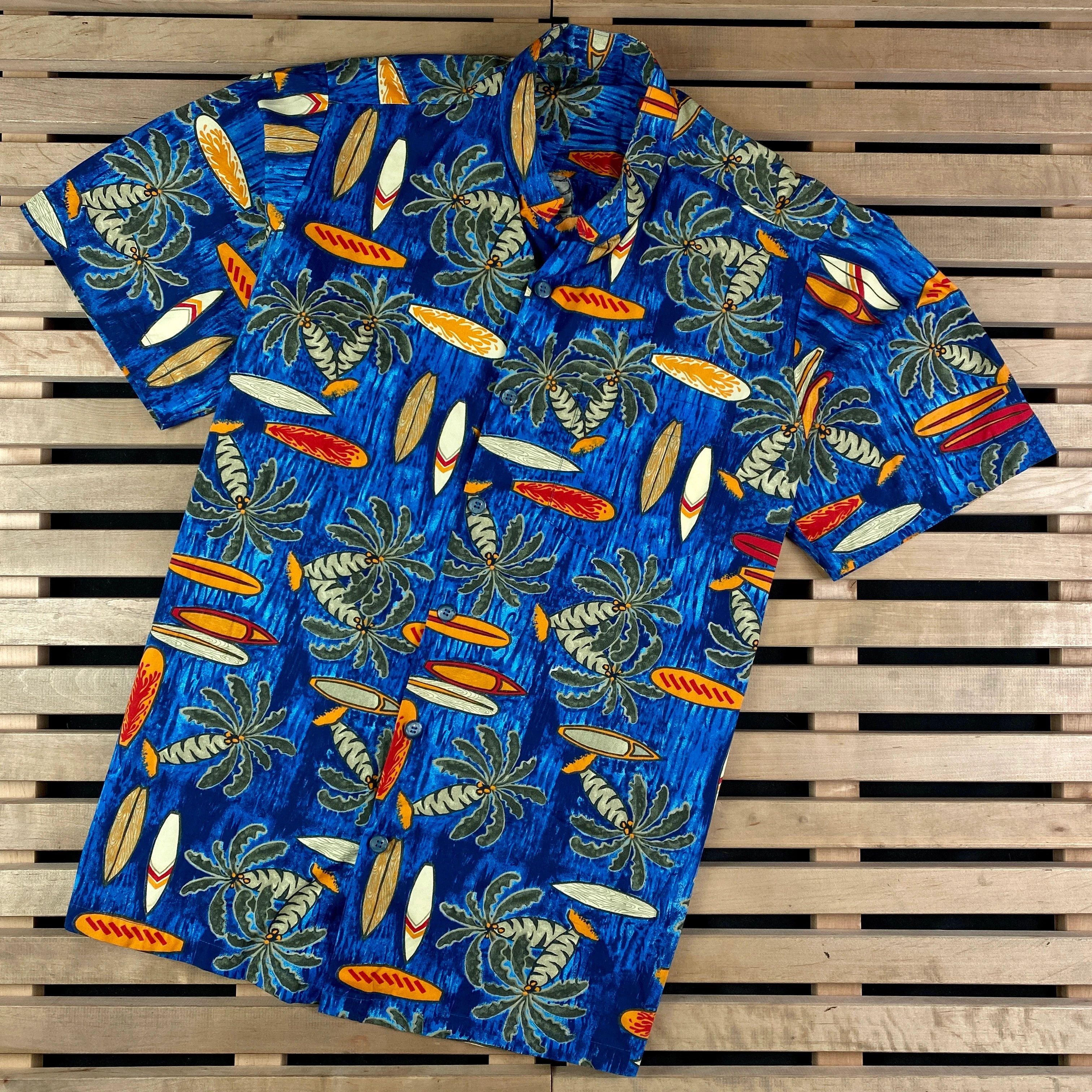 Vintage Mens Hawaiian Crazy Shirt Size M Size US M / EU 48-50 / 2 - 1 Thumbnail