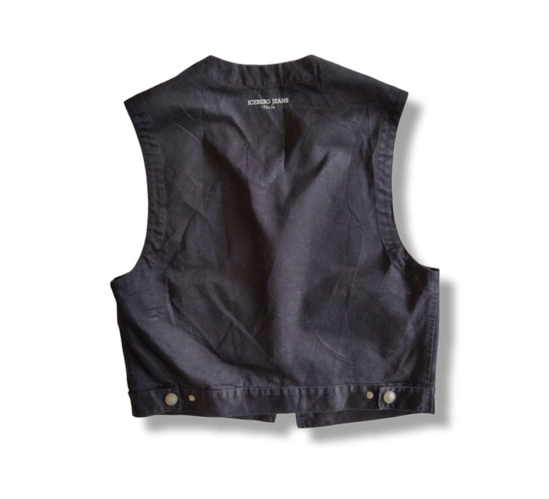 Vintage Rare🔥Vintage Iceberg Jeans Vest Jacket Grailed