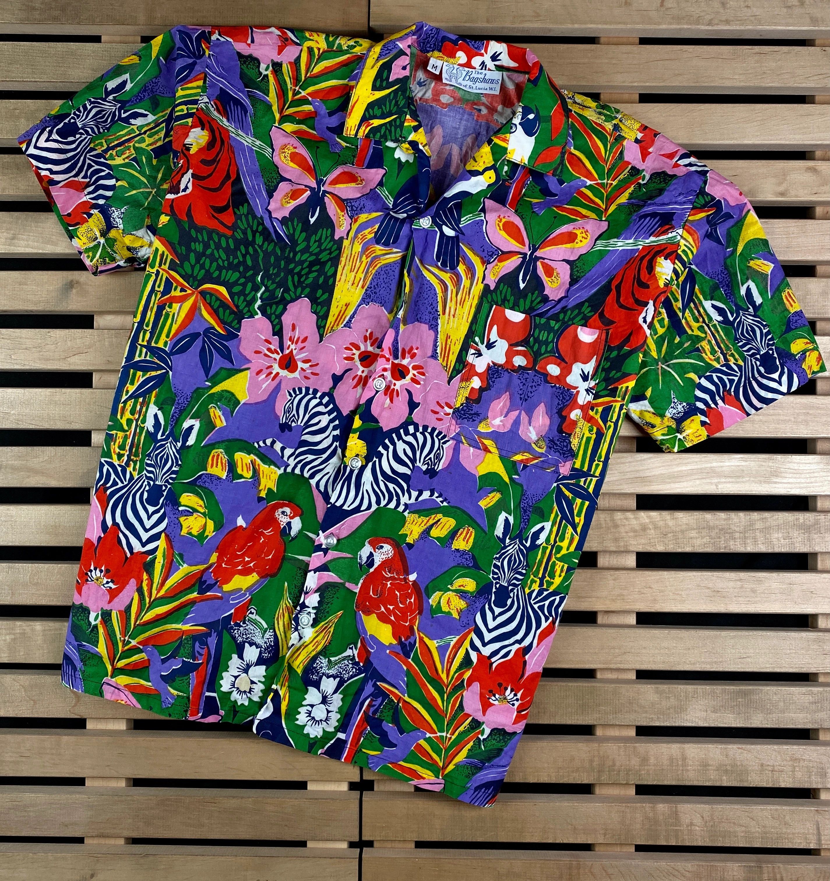 Vintage Men’s Hawaian Tropical Shirt Bagshawa Size M Size US M / EU 48-50 / 2 - 1 Thumbnail