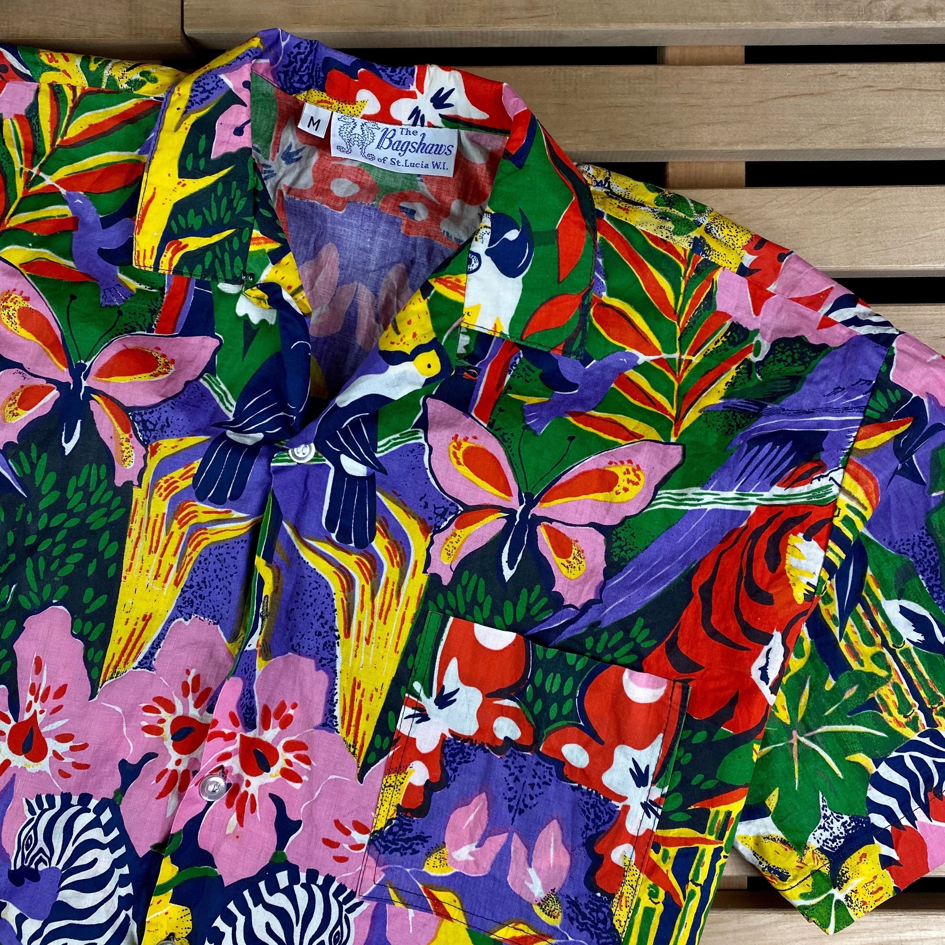 Vintage Men’s Hawaian Tropical Shirt Bagshawa Size M Size US M / EU 48-50 / 2 - 2 Thumbnail