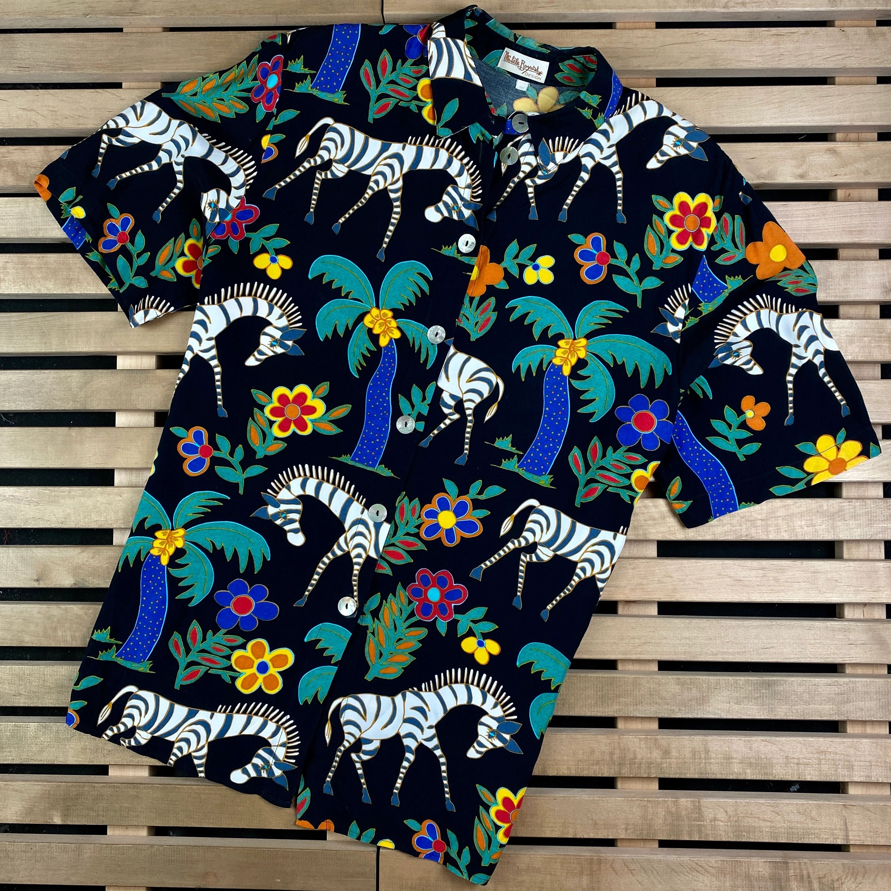 Vintage Mens Vintage Hawaiian Shirt Size 40 Size US L / EU 52-54 / 3 - 1 Thumbnail