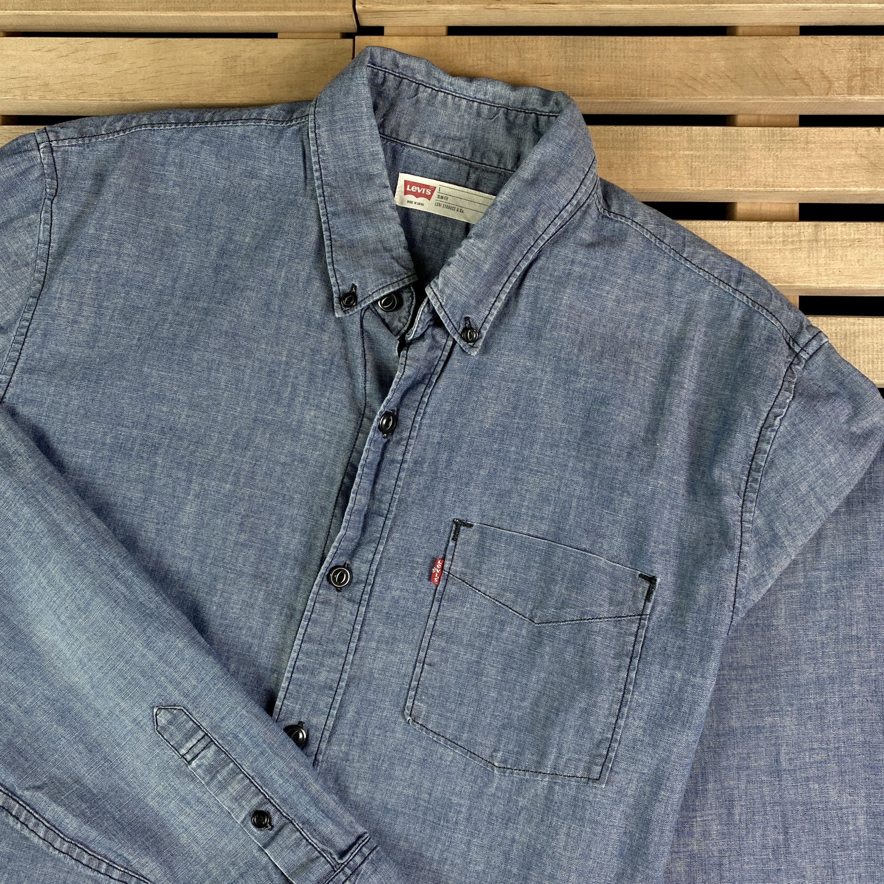 Levi's × Levi's Vintage Clothing × Vintage Men’s Shirt Long Sleeve Levi’s Vintage Size L Size US L / EU 52-54 / 3 - 2 Thumbnail