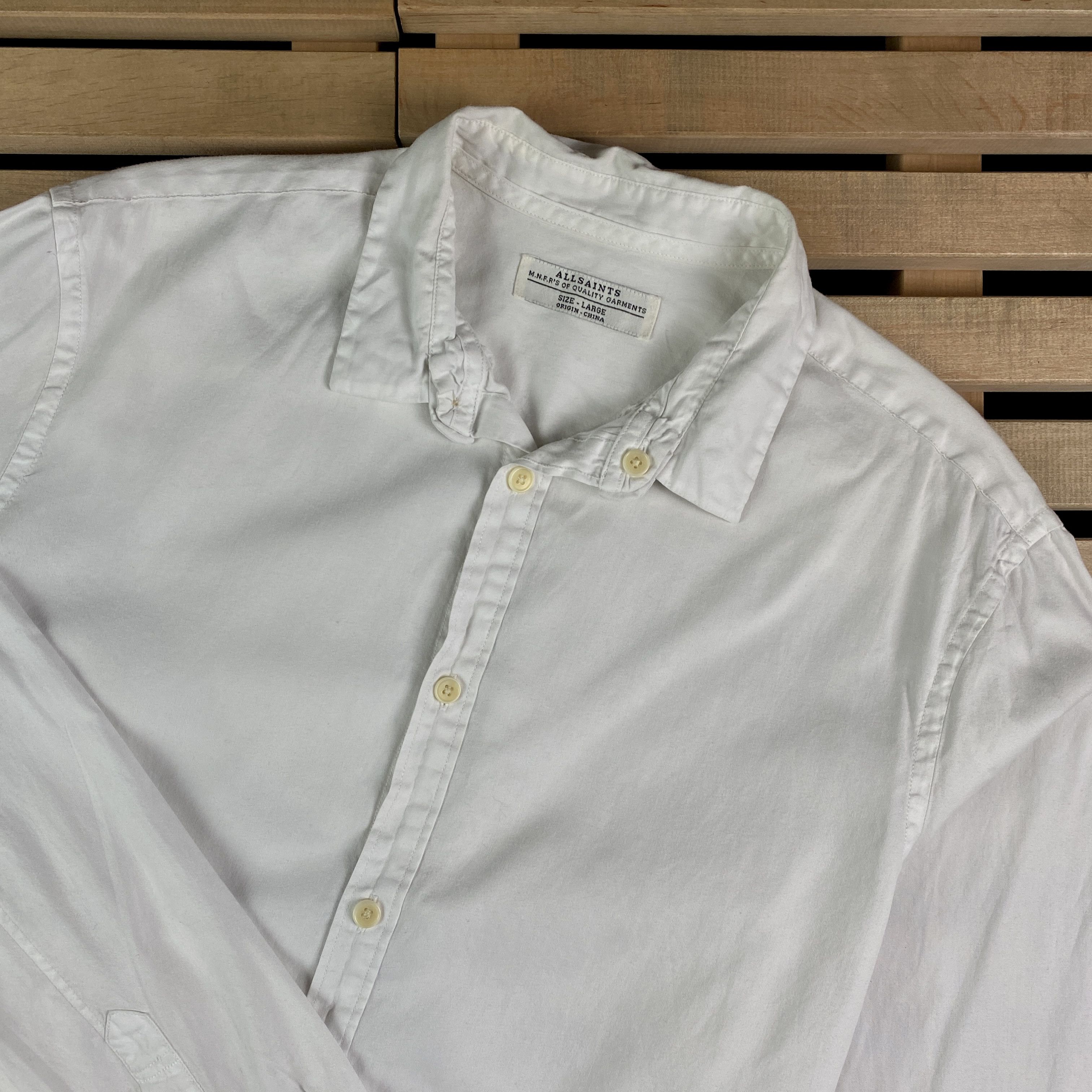 Allsaints Men’s Shirt Long Sleeve Allsaints Size L Size US L / EU 52-54 / 3 - 2 Thumbnail