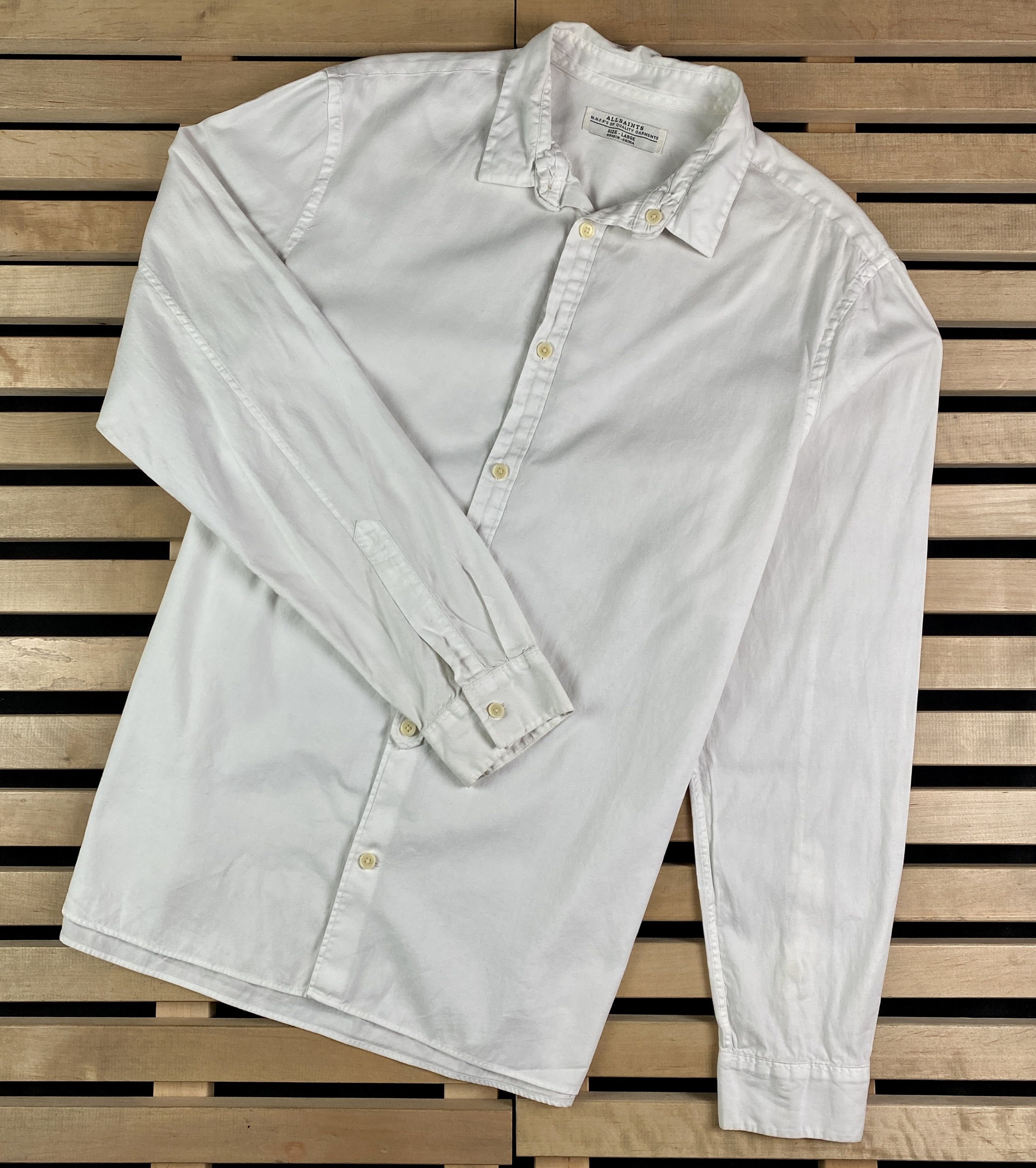 Allsaints Men’s Shirt Long Sleeve Allsaints Size L Size US L / EU 52-54 / 3 - 1 Thumbnail