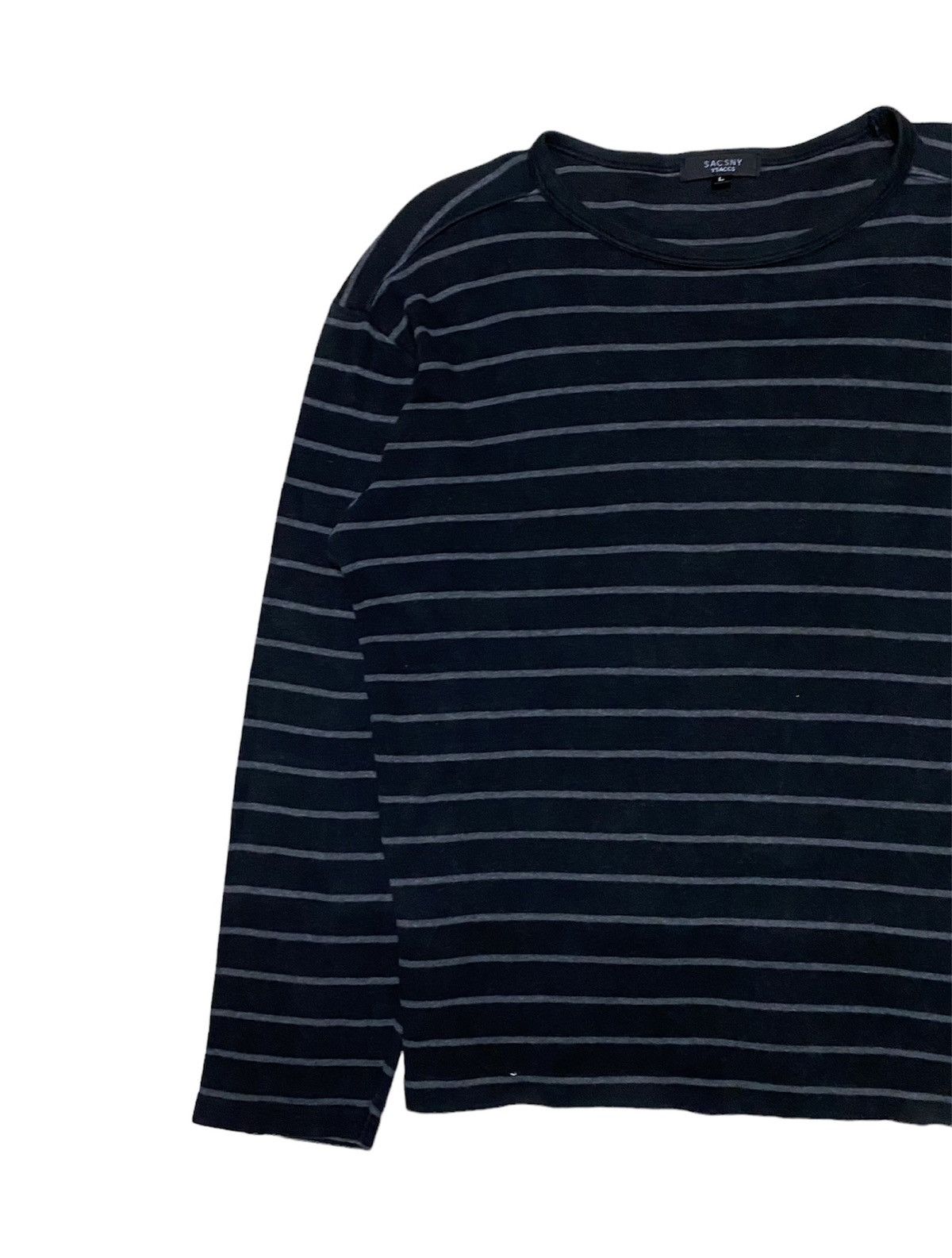 Y's for Men × Yohji Yamamoto Yohji Yamamoto Y’Saccs Stripe Long Sleeve Shirt Size US L / EU 52-54 / 3 - 3 Thumbnail