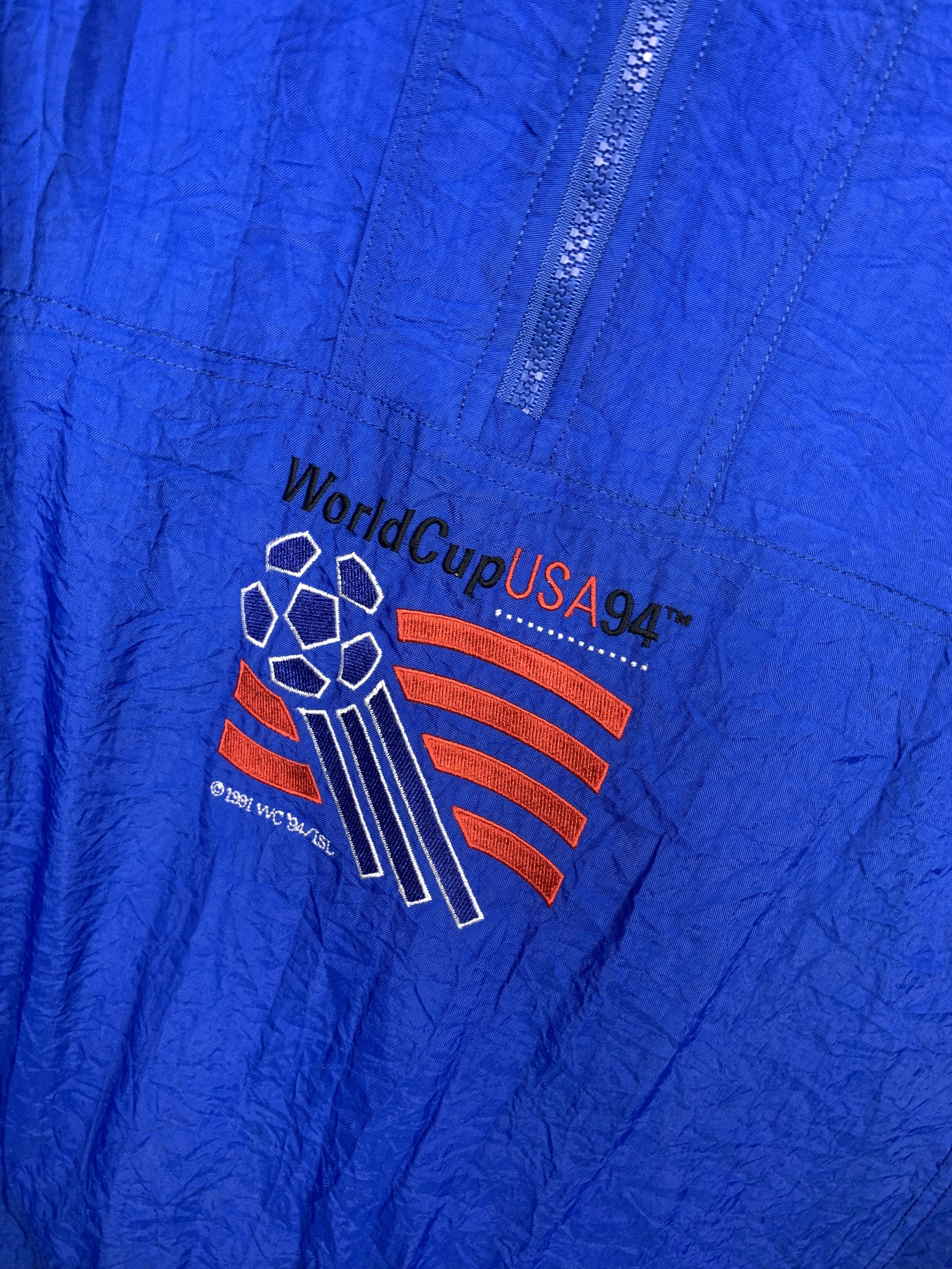 Apex Vintage 90s 1994 94 World Cup Soccer Apex Jacket XL USA Size US XL / EU 56 / 4 - 4 Thumbnail