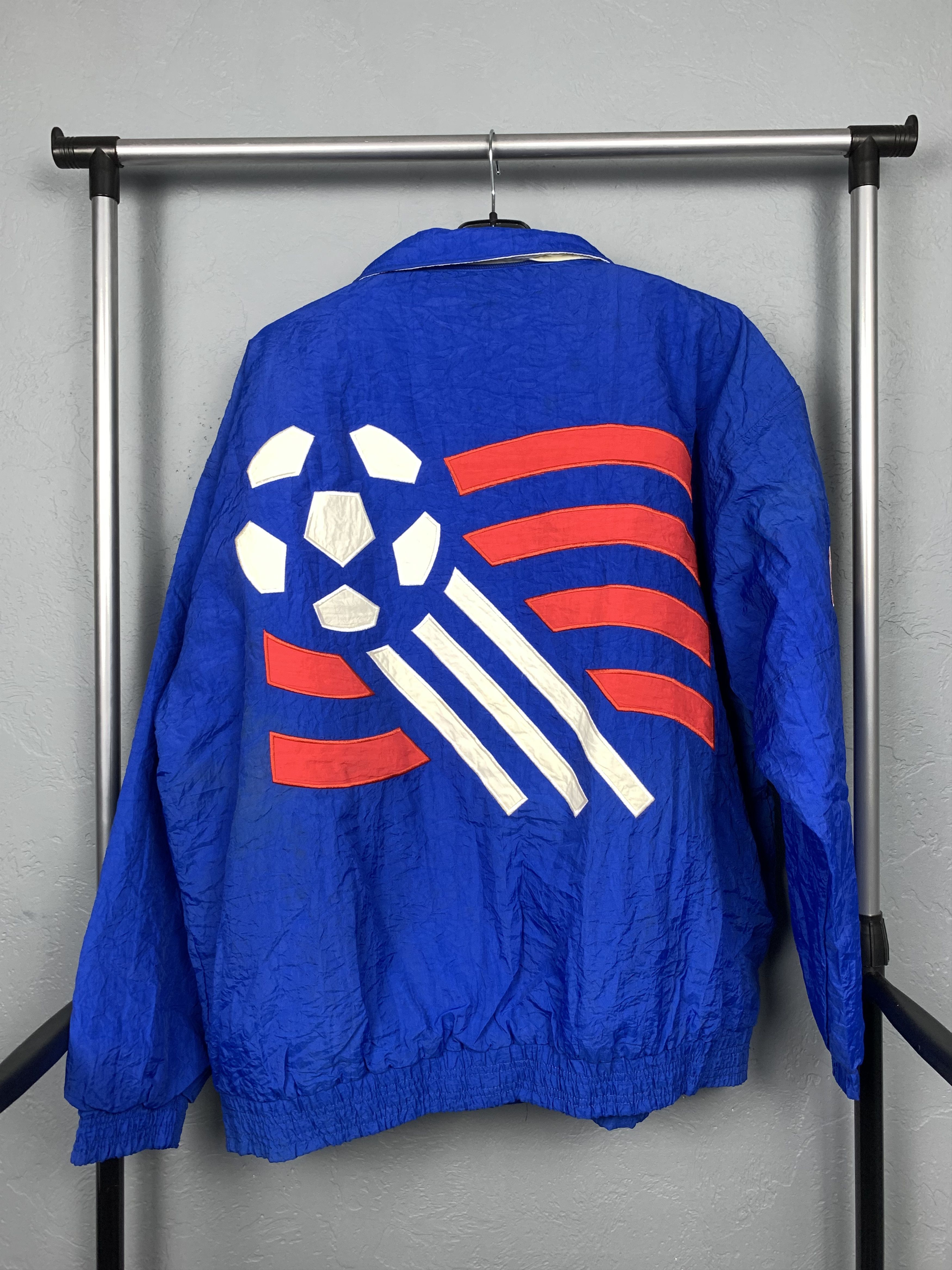 Apex Vintage 90s 1994 94 World Cup Soccer Apex Jacket XL USA Size US XL / EU 56 / 4 - 7 Thumbnail