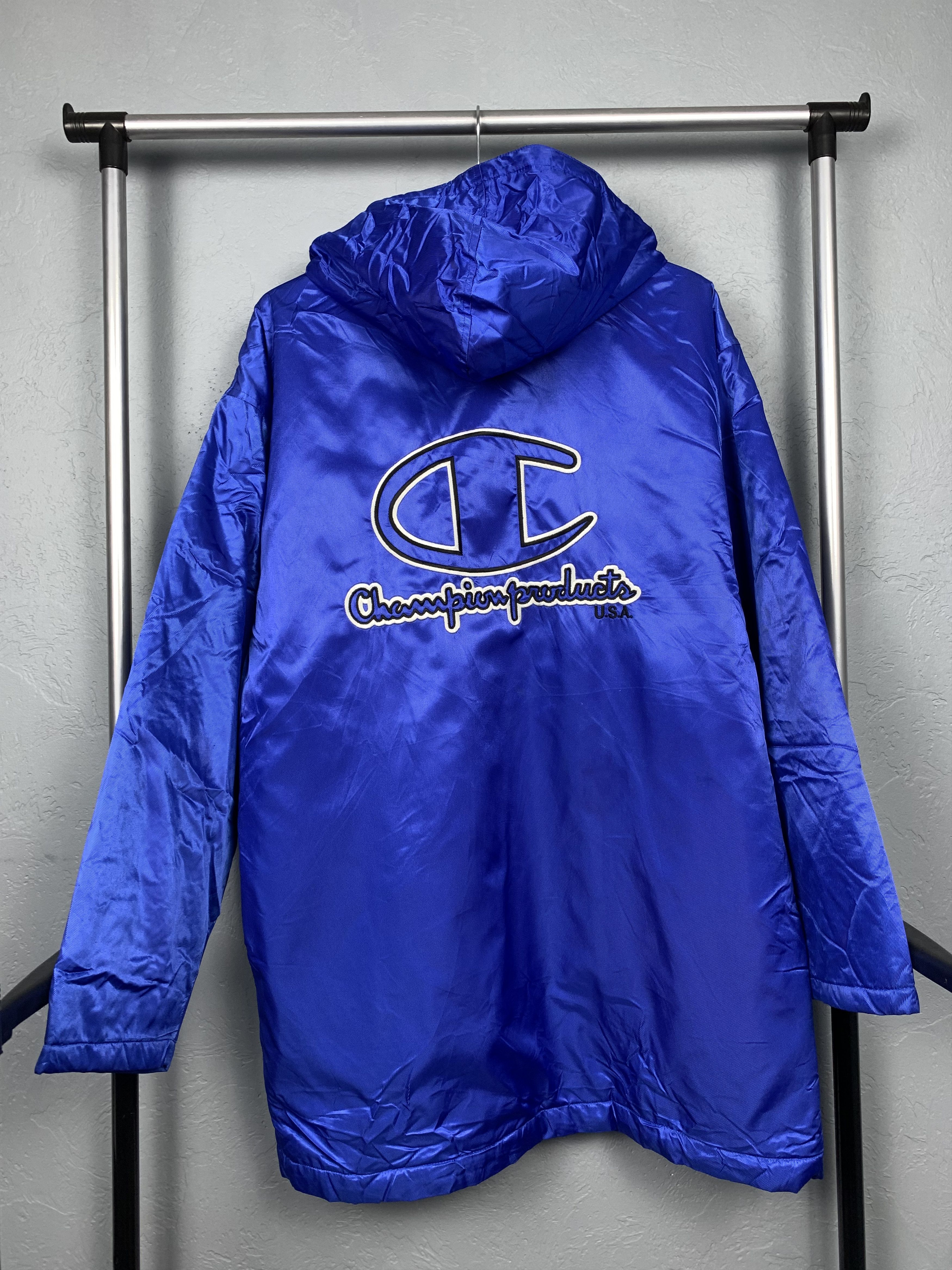 Champion Champion 90s Vintage USA Logo Coach Windbreaker Jacket Size US L / EU 52-54 / 3 - 1 Thumbnail