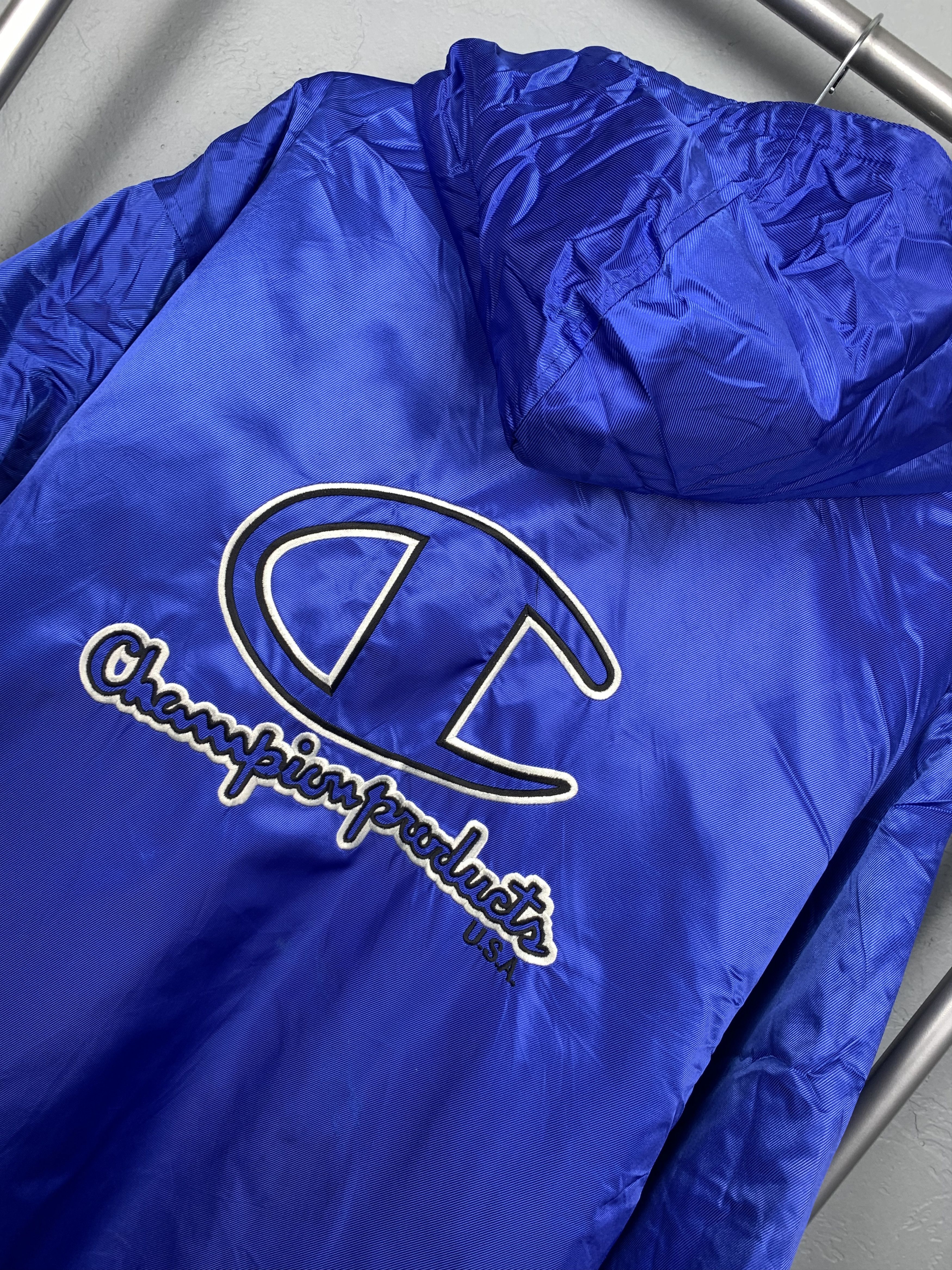 Champion Champion 90s Vintage USA Logo Coach Windbreaker Jacket Size US L / EU 52-54 / 3 - 2 Thumbnail