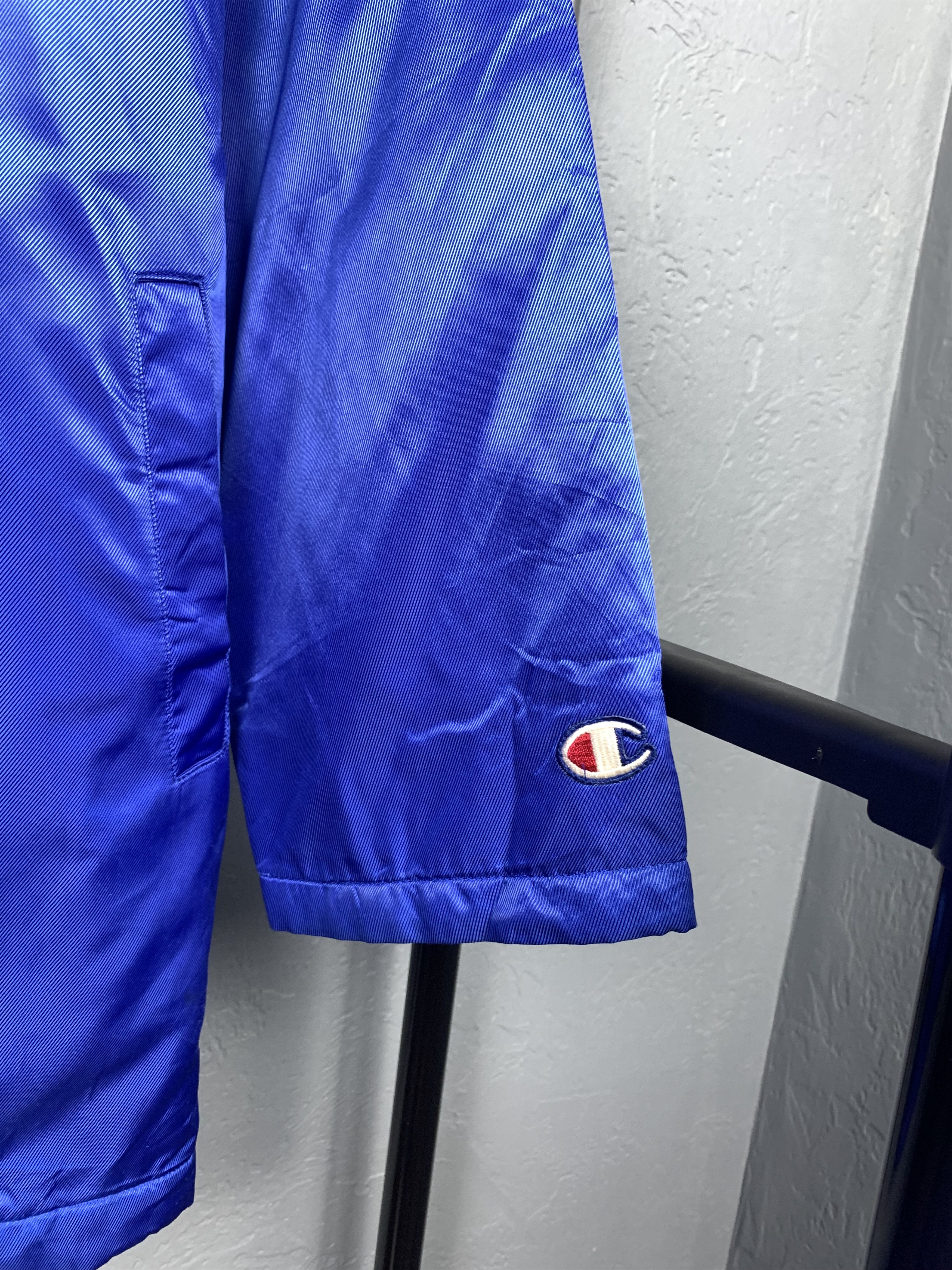 Champion Champion 90s Vintage USA Logo Coach Windbreaker Jacket Size US L / EU 52-54 / 3 - 4 Thumbnail