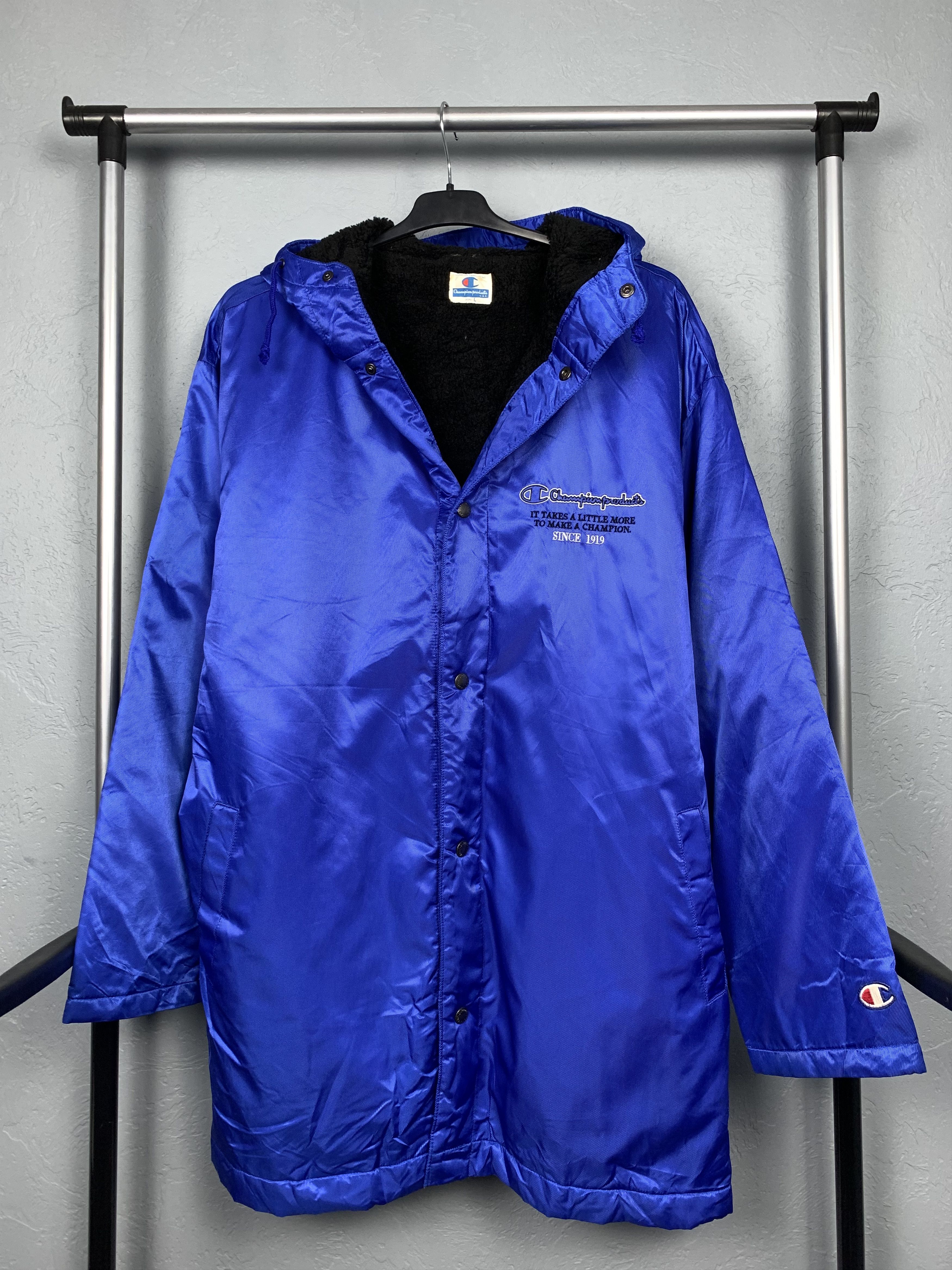 Champion Champion 90s Vintage USA Logo Coach Windbreaker Jacket Size US L / EU 52-54 / 3 - 3 Thumbnail