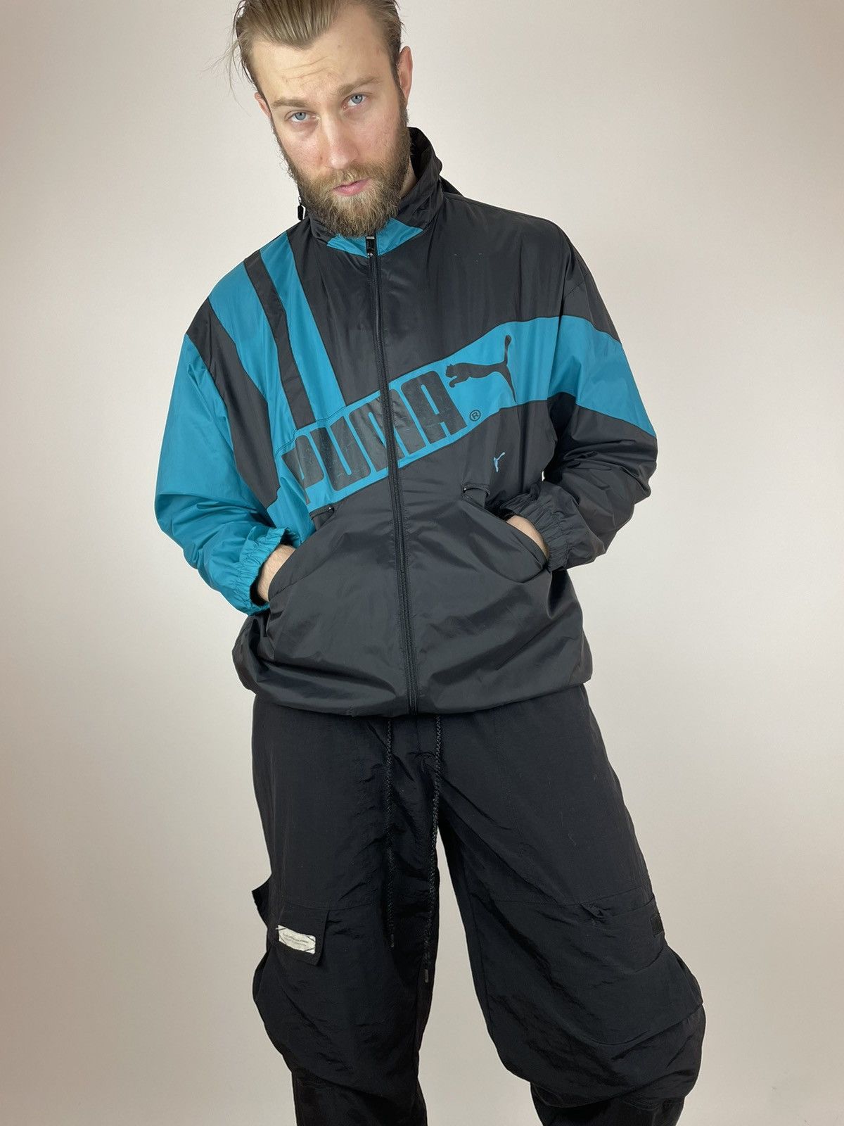 Puma PUMA VINTAGE track jacket 90s Mens size L Size US L / EU 52-54 / 3 - 2 Thumbnail
