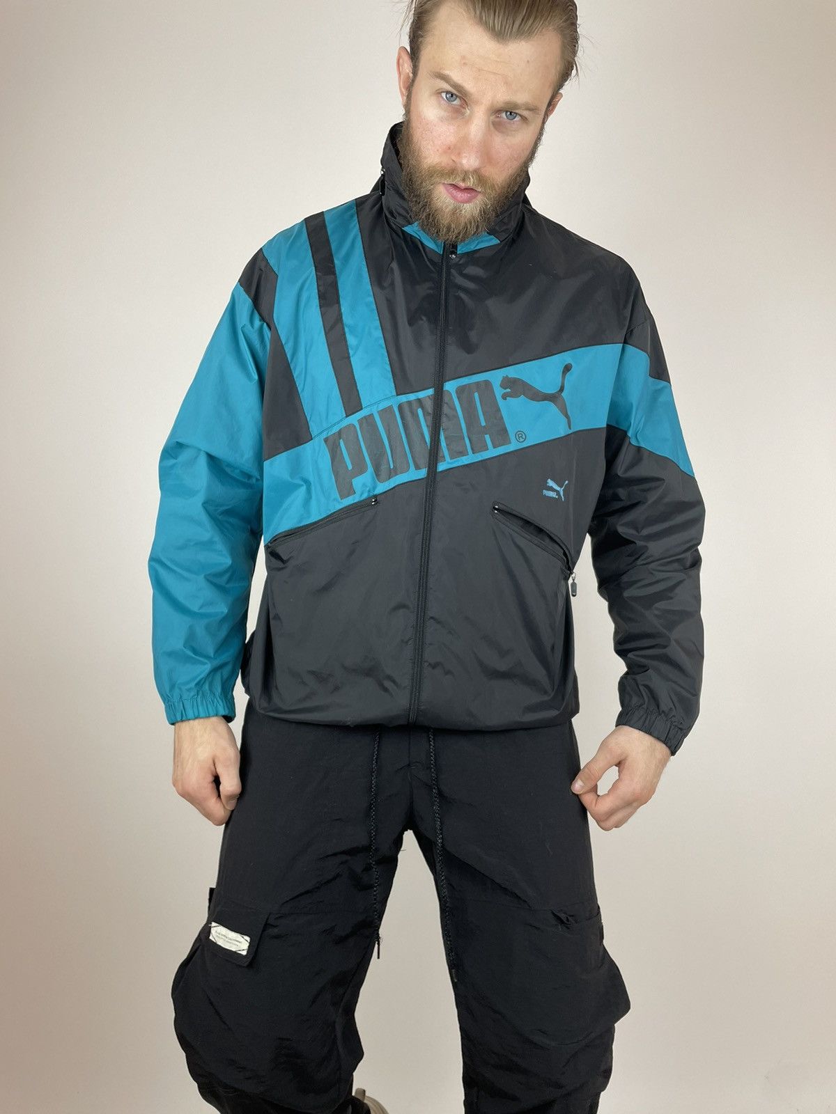 Puma PUMA VINTAGE track jacket 90s Mens size L Size US L / EU 52-54 / 3 - 3 Thumbnail