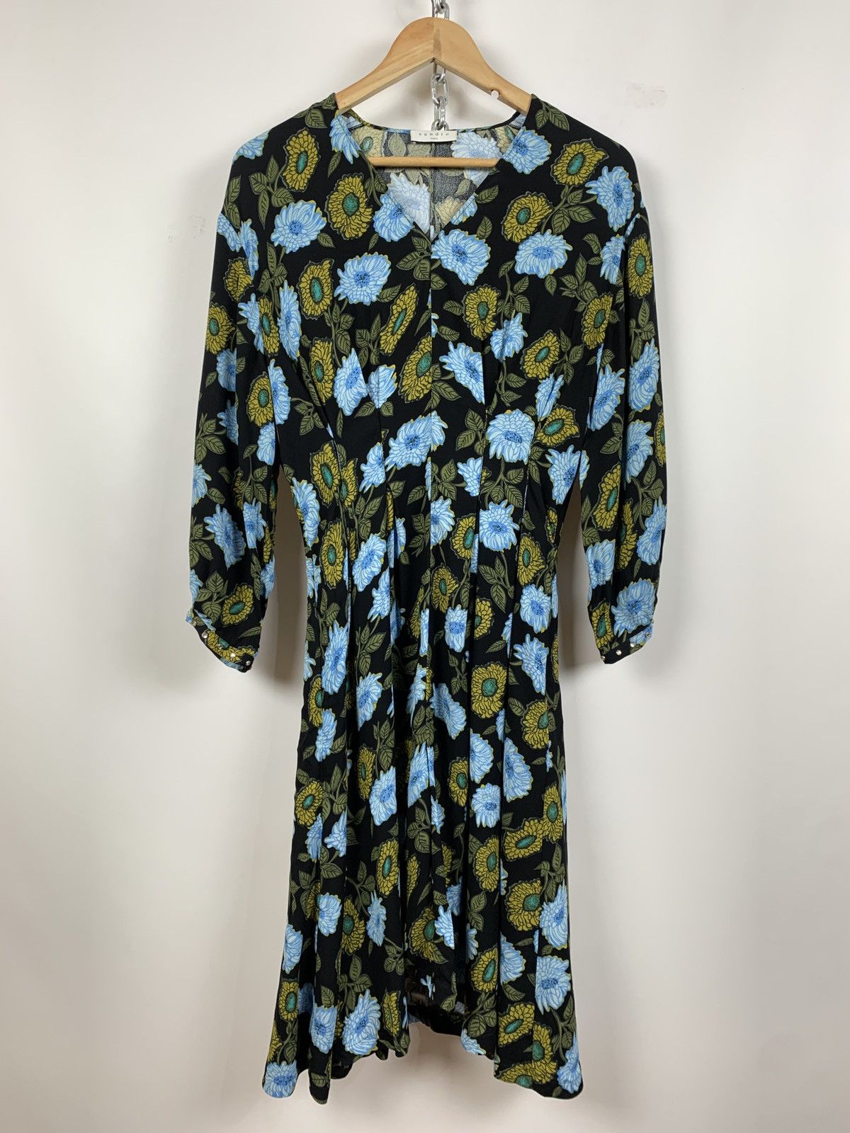 Sandro Women’s Sandro Floral Midi Dress Size XS / US 0-2 / IT 36-38 - 1 Thumbnail