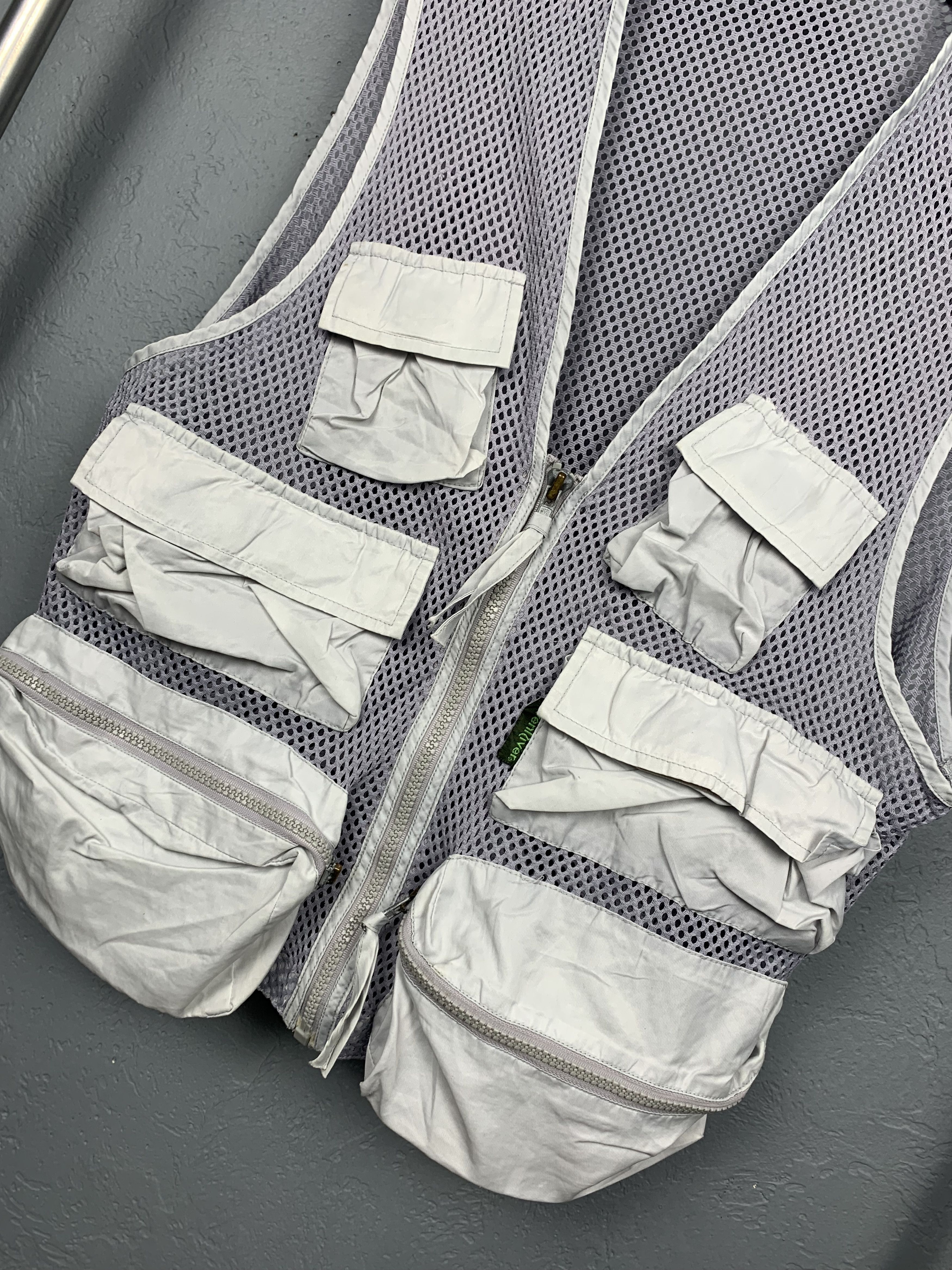 Japanese Brand Evenriver Multipocket Mesh Parachute Vest Fishing Gear Size US L / EU 52-54 / 3 - 2 Thumbnail