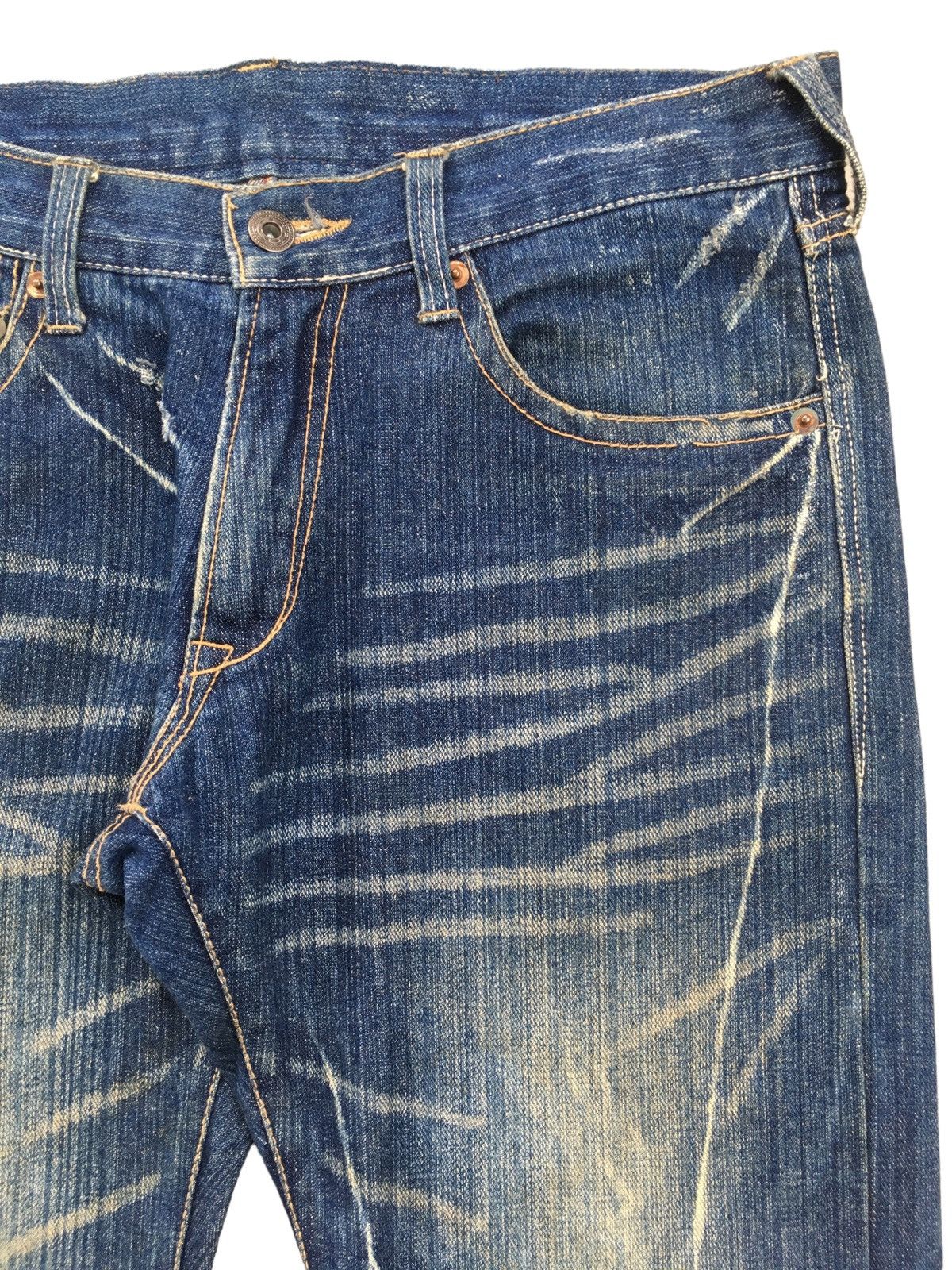 If Six Was Nine × Japanese Brand Rare Vintage Japanese Brand Distressed Flared Jeans 2000s Size US 32 / EU 48 - 7 Thumbnail