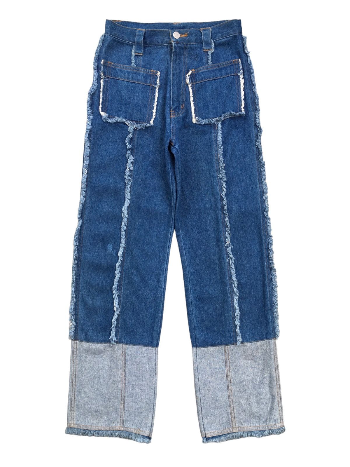 Rare Design Vintage Japanese Brand Avant Garde Jeans 2000s