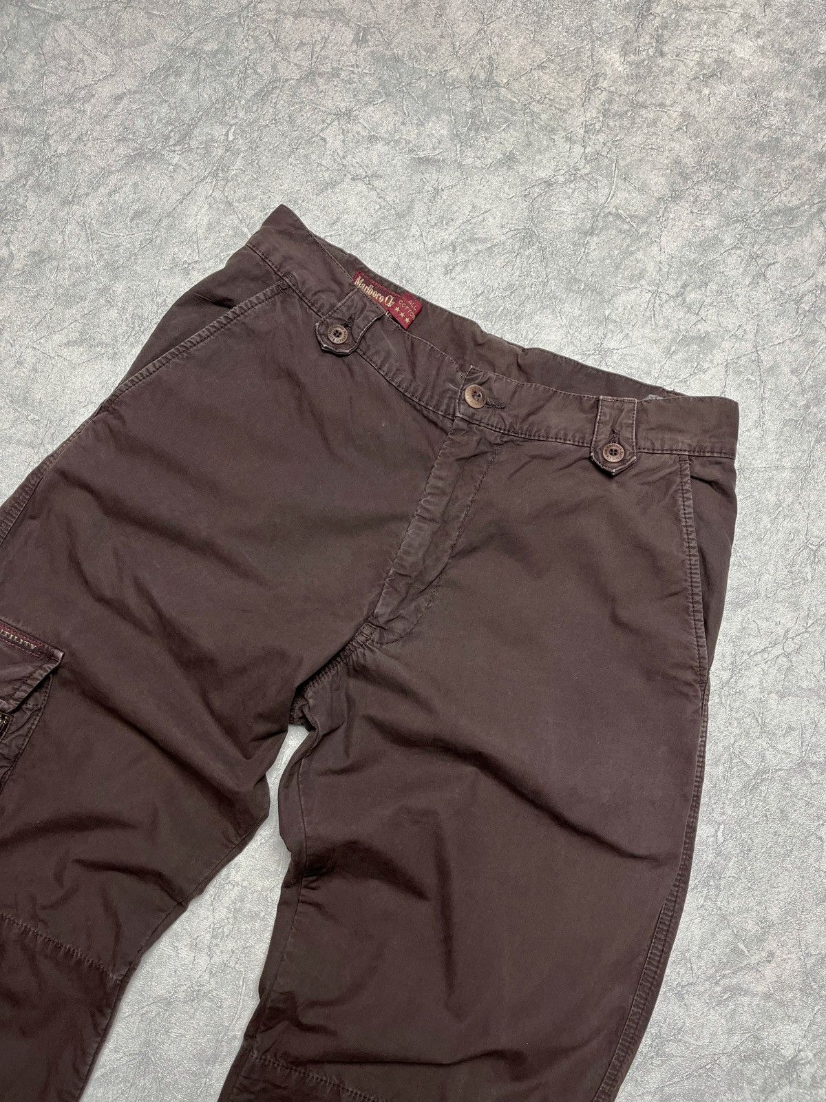 Marlboro × Vintage Vintage Marlboro Classic Brown Cargo Pants Travis Style Size US 30 / EU 46 - 2 Thumbnail