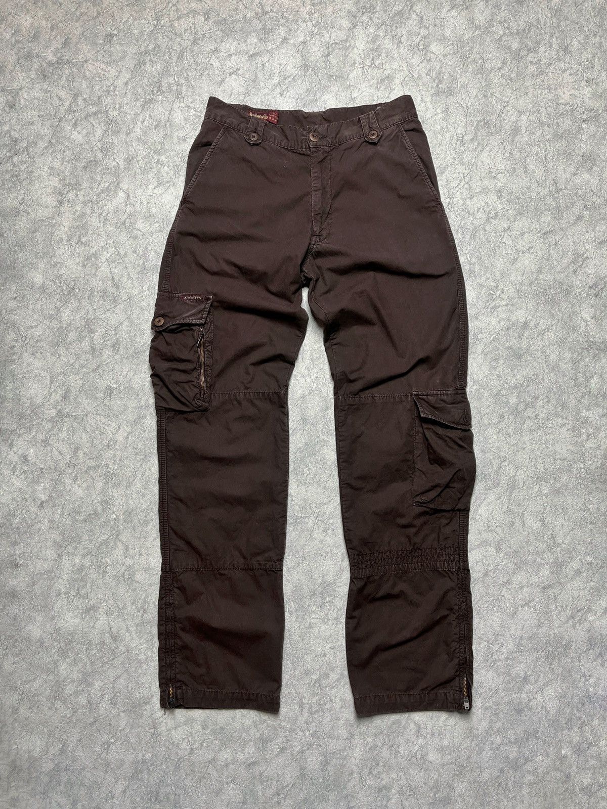 Marlboro × Vintage Vintage Marlboro Classic Brown Cargo Pants Travis Style Size US 30 / EU 46 - 1 Thumbnail
