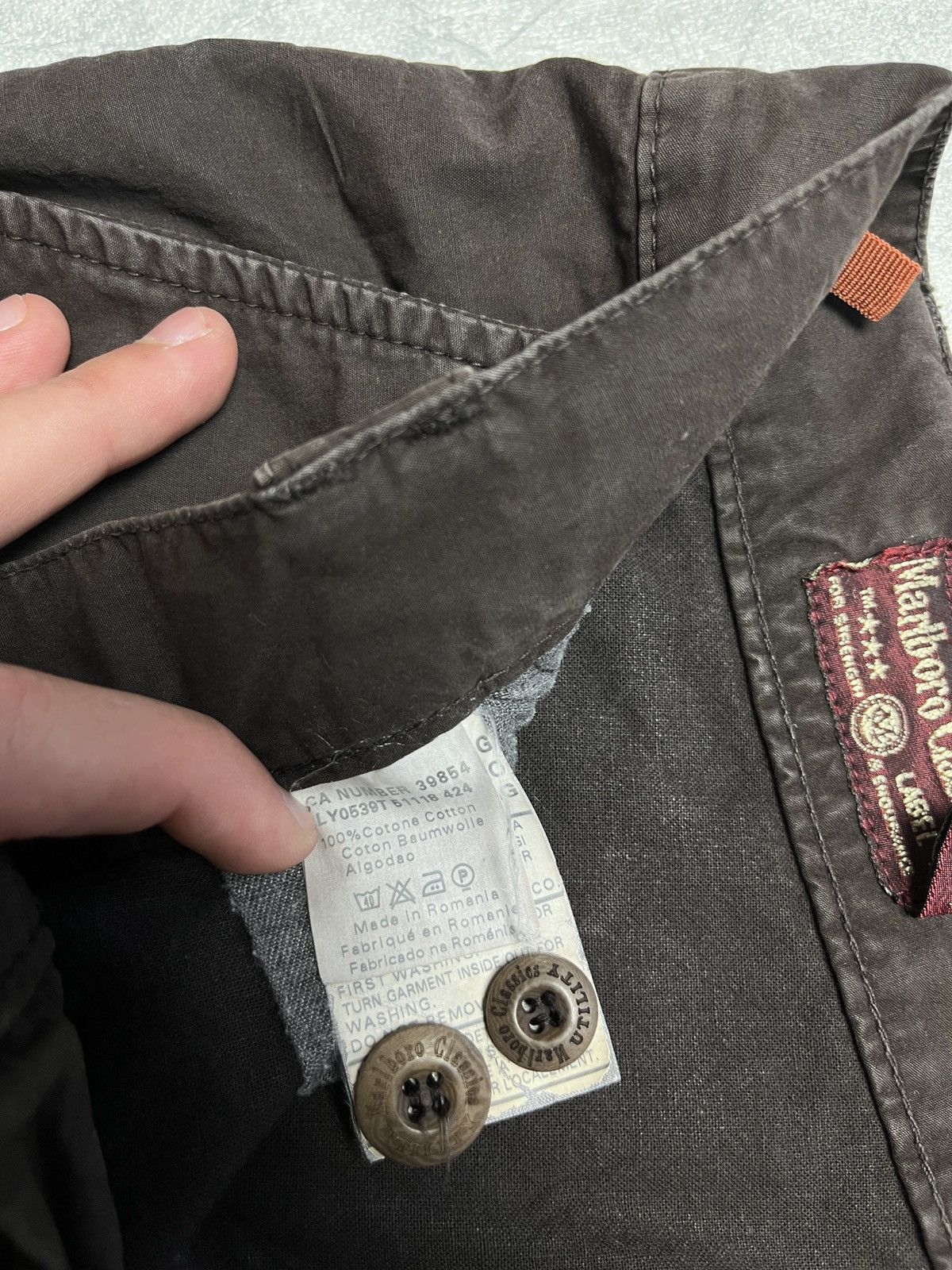 Marlboro × Vintage Vintage Marlboro Classic Brown Cargo Pants Travis Style Size US 30 / EU 46 - 14 Thumbnail