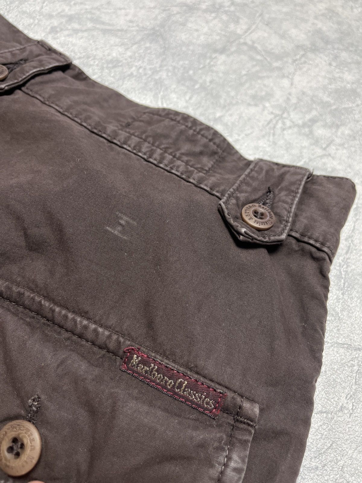 Marlboro × Vintage Vintage Marlboro Classic Brown Cargo Pants Travis Style Size US 30 / EU 46 - 9 Thumbnail